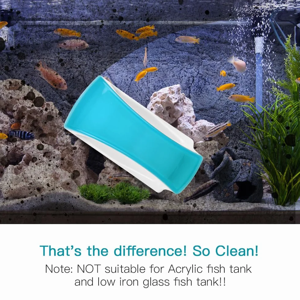 Flintronic Aimant de Nettoyage pour Aquarium, Brosse Magnétique Lave Vitre