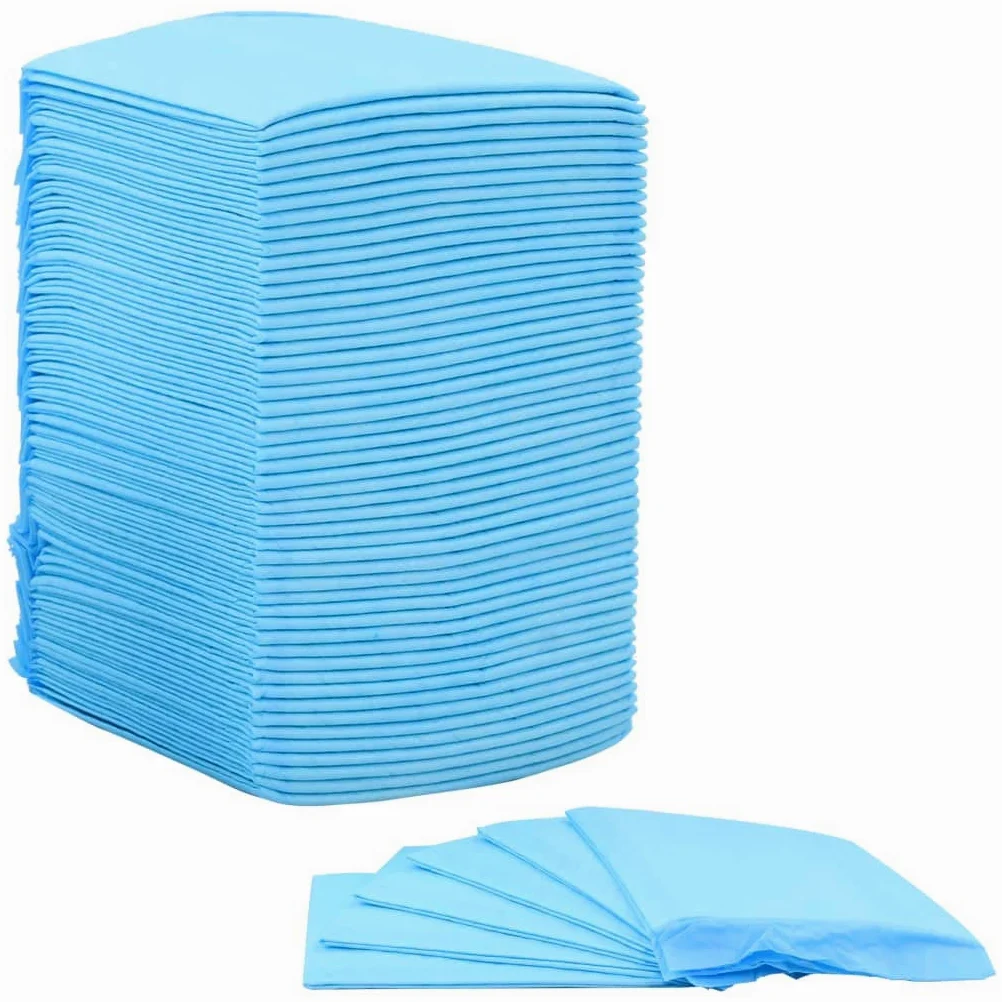 Tapis d’hygiène pour Chiens 100 pcs 45 x 33 cm Tissu Non tissé Absorbant éducateur propreté jetable Protection Sol pour Chiots Incontinence Dressage