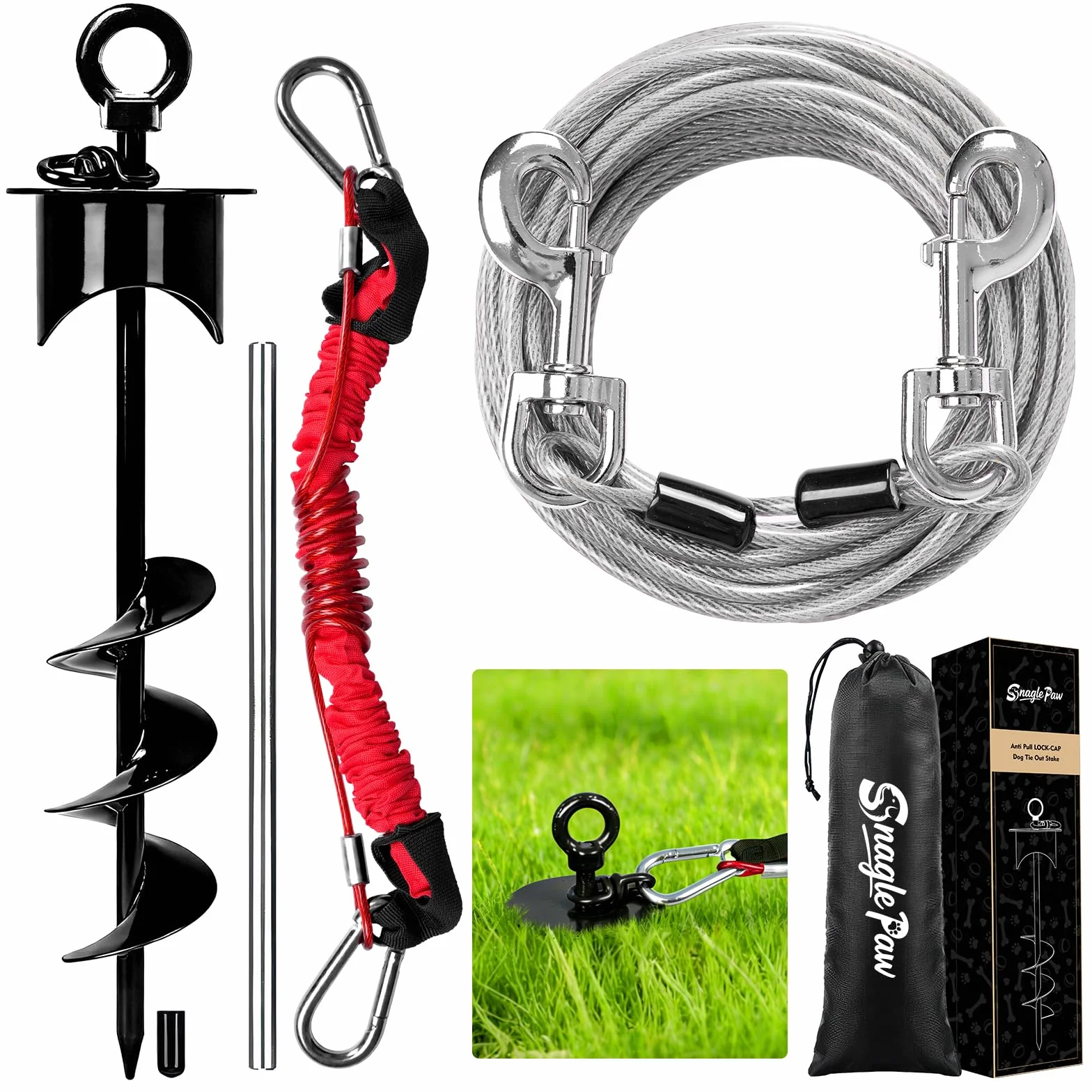 Piquet pour chien Snagle Paw pour camping