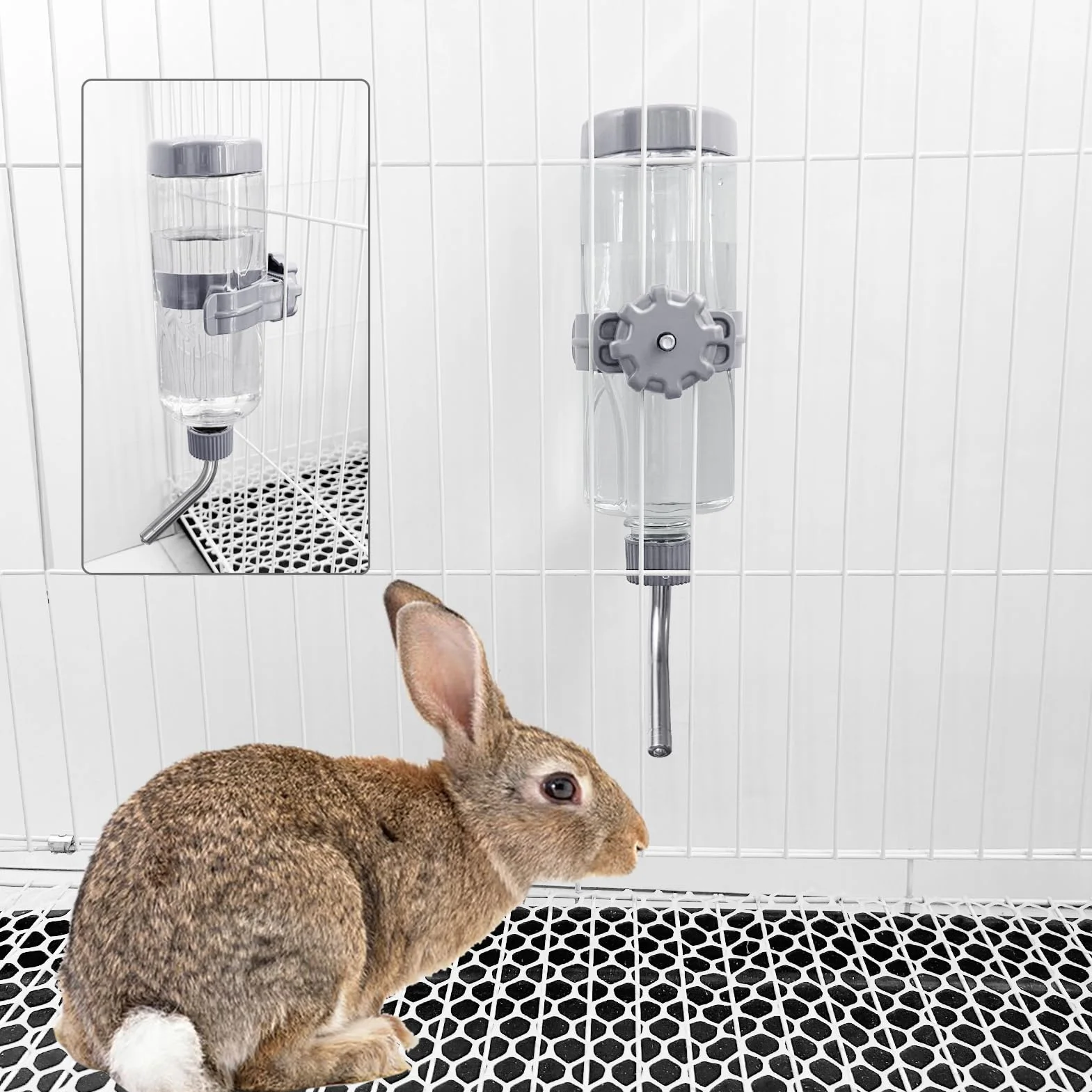 LOS ANDES Gourde pour Hamster 500 ML Pas de Fuite d'eau pour Petits Animaux