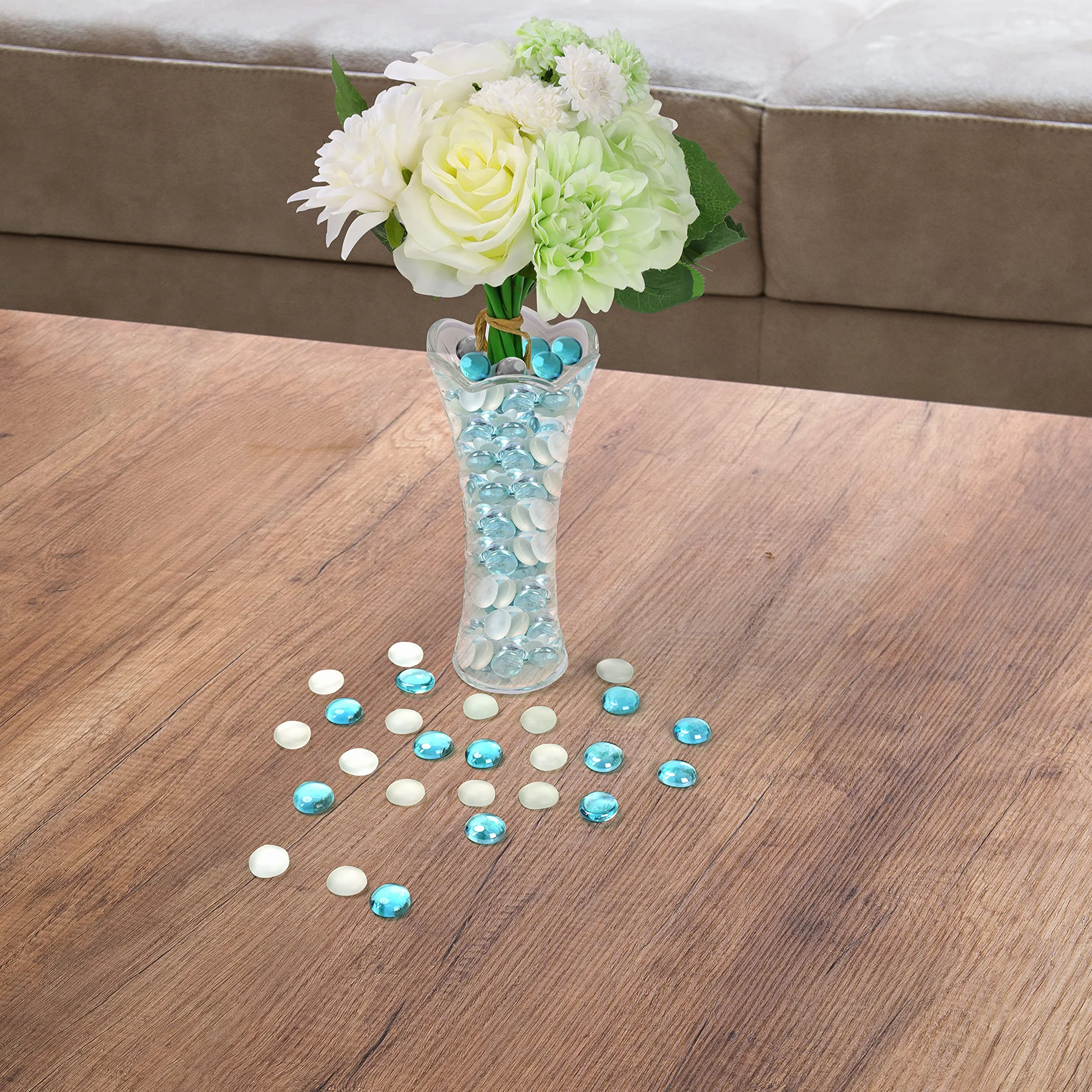 Belle Vous Bille en Verre 20 mm - Pierres Précieuses Décoratives 500 g
