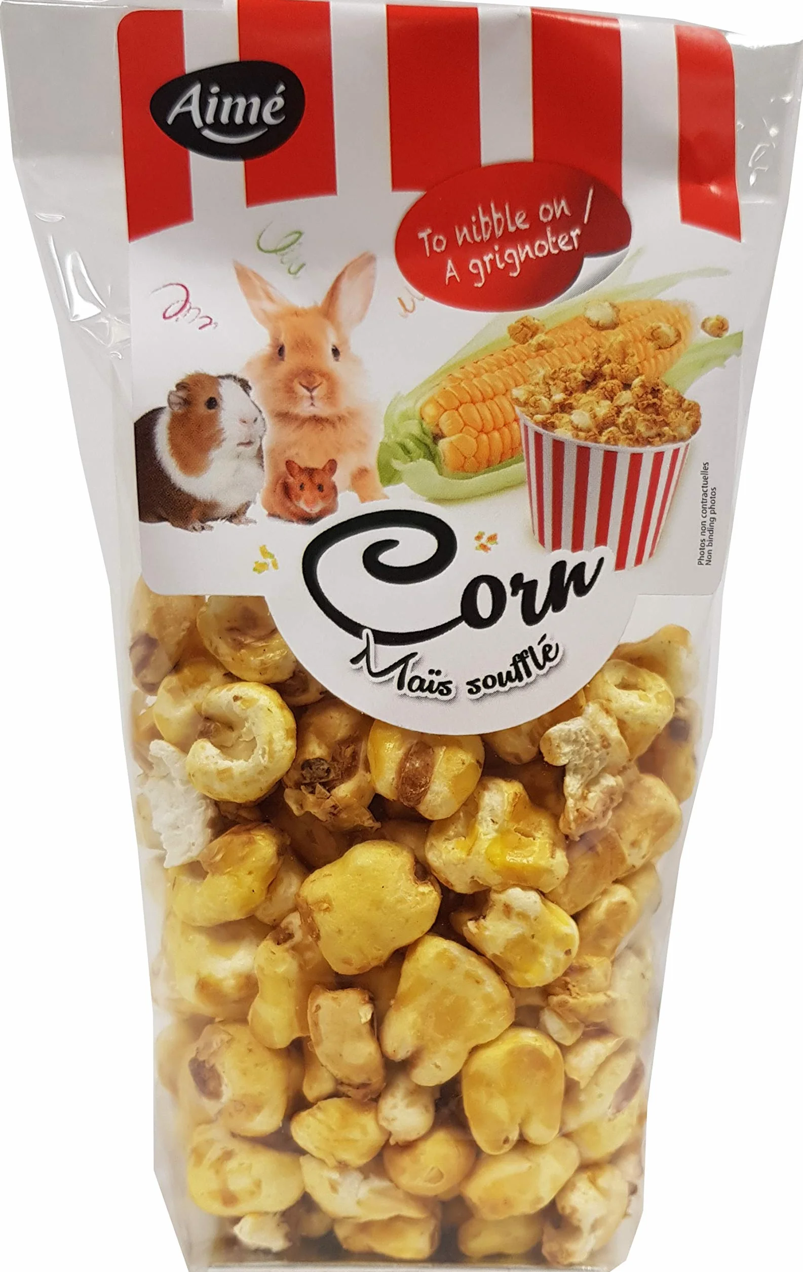 Aime Friandises Snack Grains de mais Soufflés pour Lapins/Rongeurs 50 g