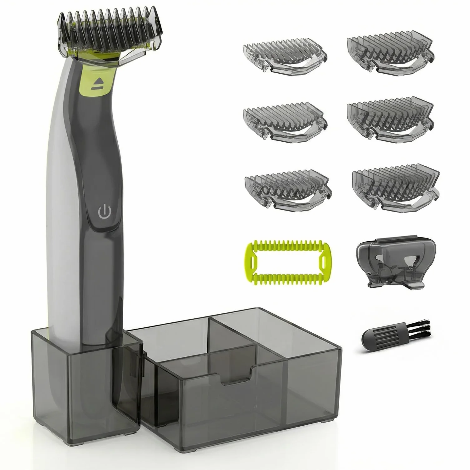 Philips Norelco OneBlade Kit de Sabots Plus, sabots 1-6 mm, sabot corporel, capuchon de protection, support de rangement, Noir