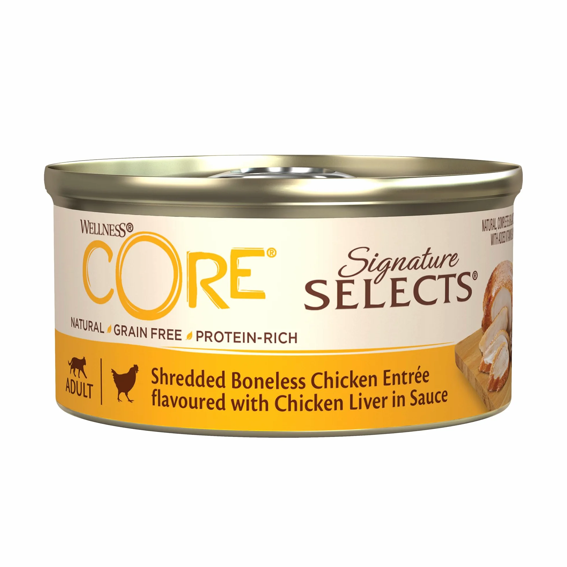 Wellness CORE Signature Selects Multipack Poulet Dinde 8 x 79g pour Chats Adultes sans Céréales