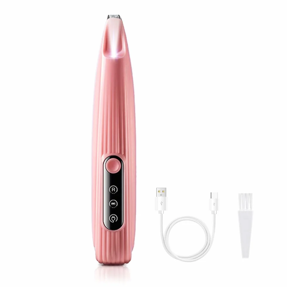 Tondeuse électrique Chien Faible Bruit Lumière LED Rasoir Chat étanche USB