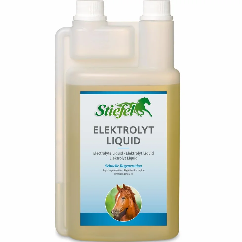 Stiefel Electrolyte Liquide pour Chevaux - Électrolytes pour compenser les pertes en cas de chaleur ou d'effort intense - Régénération Rapide
