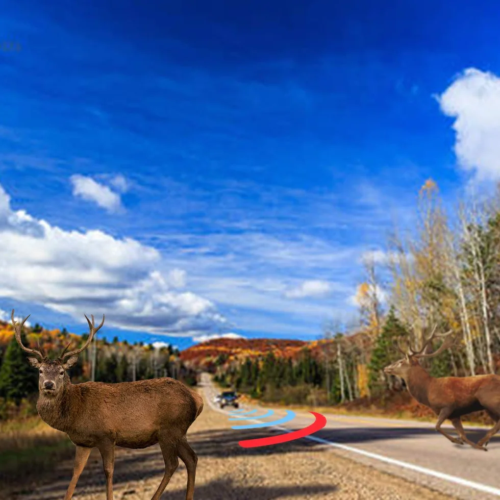FineGood 6 pièces sifflets de cerf pour voiture, avertisseur d'animaux avec bande de cerf