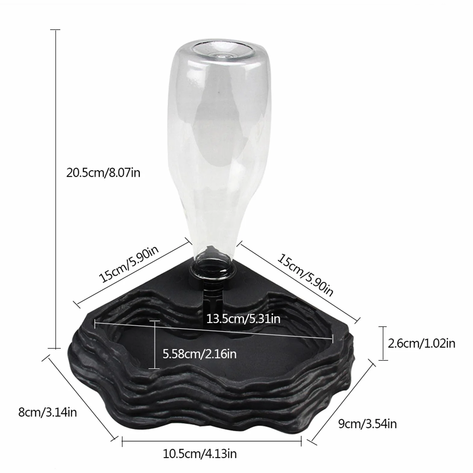 Distributeur d'eau pour Reptile, Abreuvoir Tortue, Bol Anti Debordement Plastique