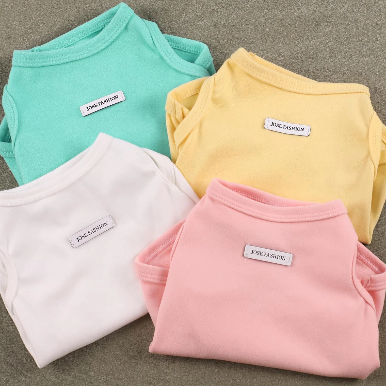 Lot de 4 Chemises d'été sans Manches pour Chien - T-Shirt coloré Respirant pour Petite et Moyenne Taille