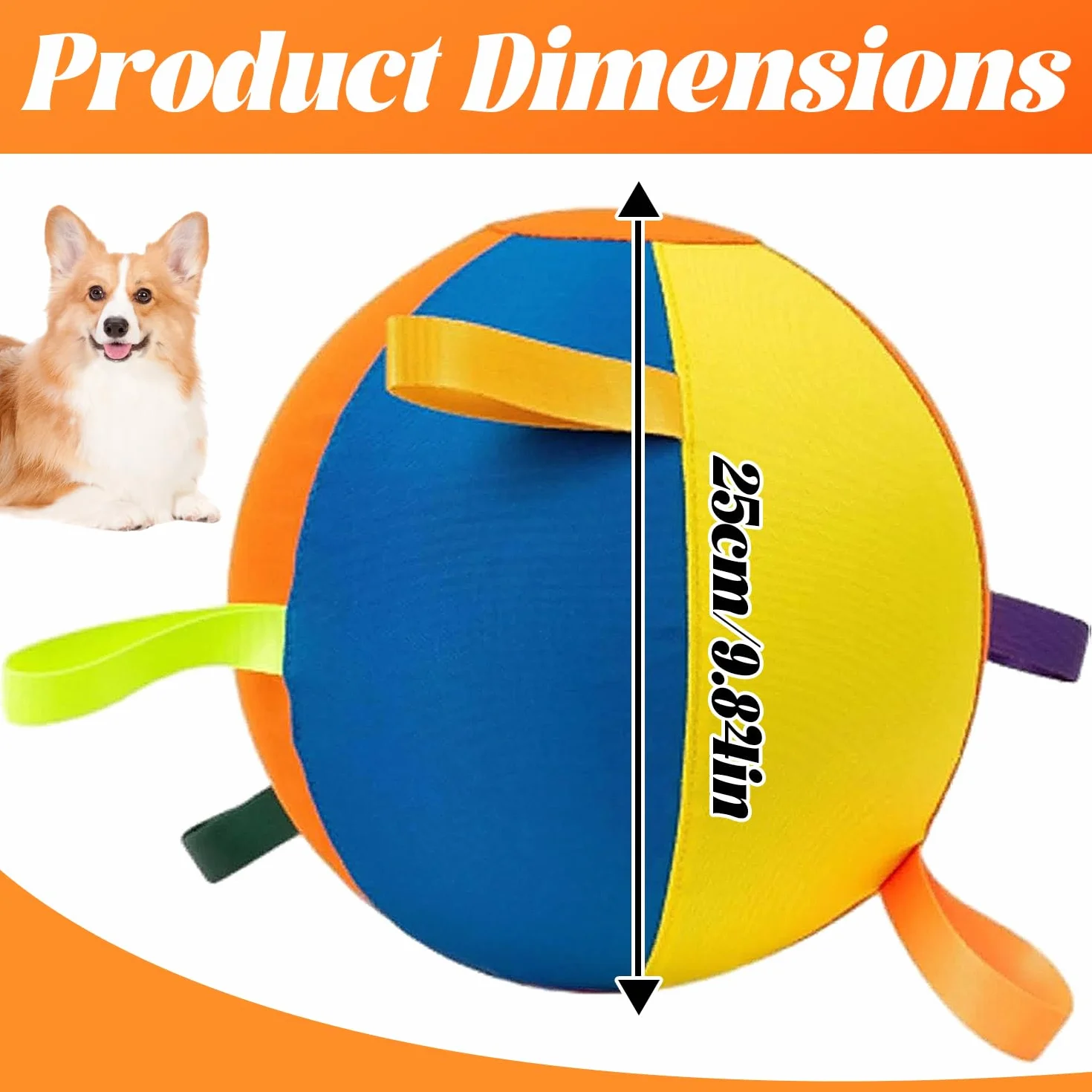 Herding Balle pour chien, Balle de troupeau gonflable, Balle interactive résistante pour chien, Ballon interactif apaisant, Balle de cheval extérieur