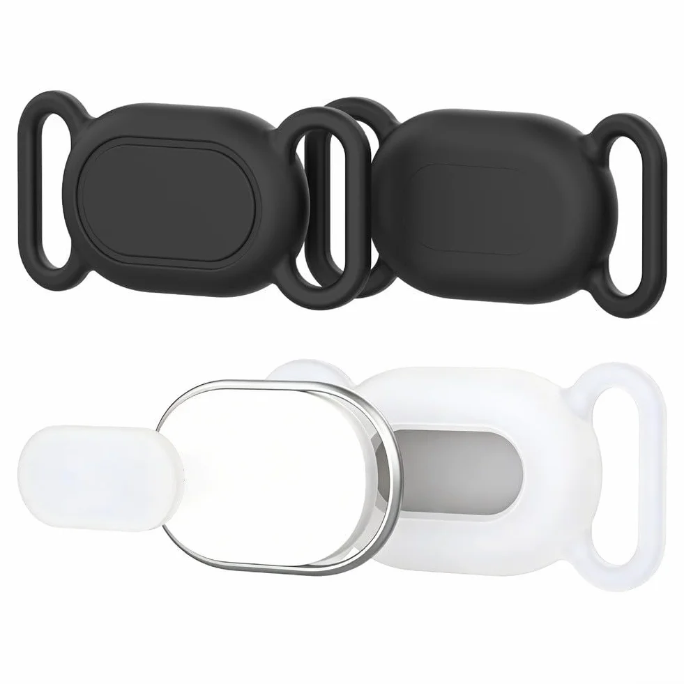 Pour Xiaomi Smart Tag, positionnement animal de compagnie, coque en silicone étanche pour chat, anti-perte, résistante aux rayures, accessoire de protection pour Xiaomi (noir)