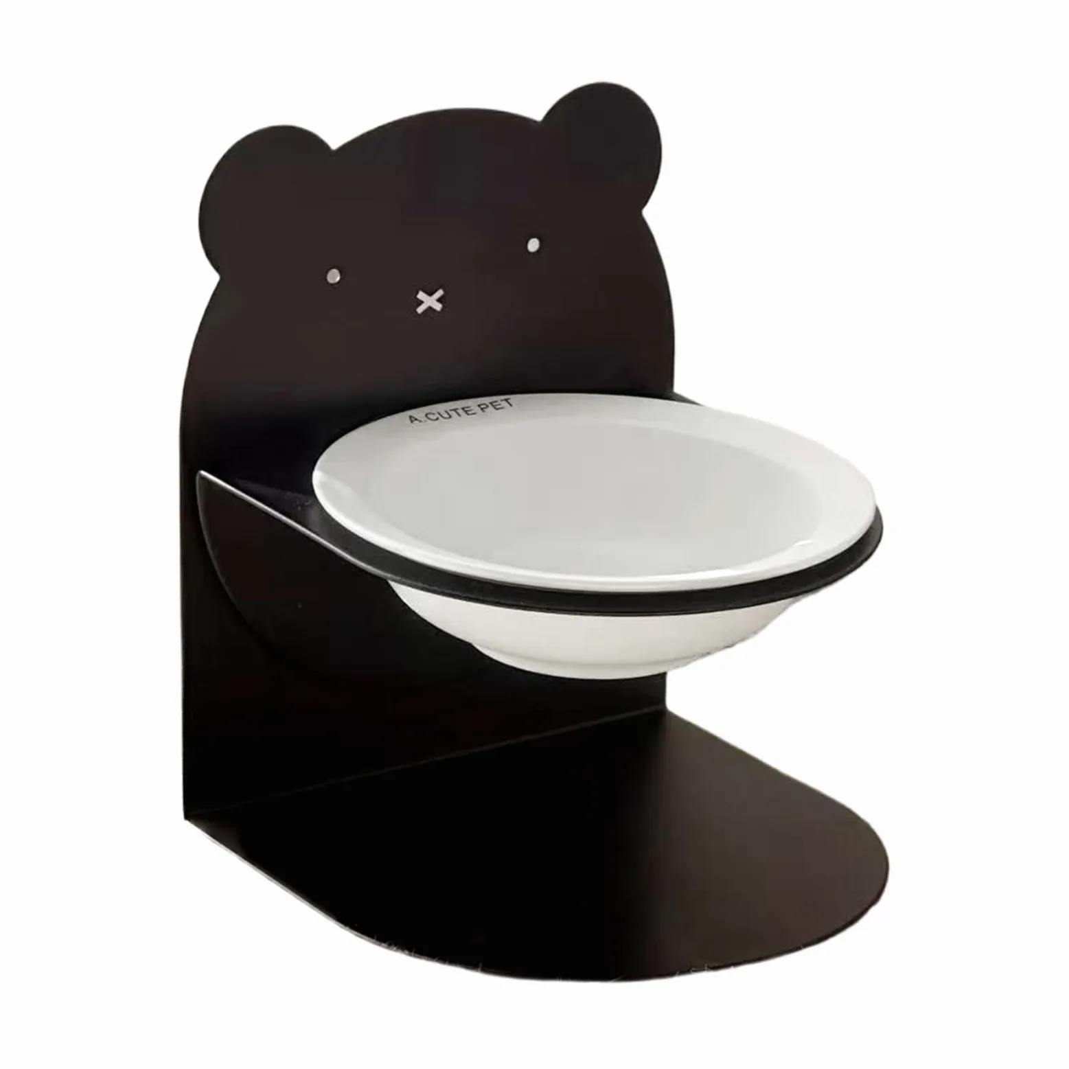 Gamelle pour Chat Support Repas pour Chaton et Chiot de Petite, Moyenne, | Gamelle Anti-Glouton Chat Mangeoire Sèche Humide Petites Moyennes Races Chatons Animaux Pour Intérieur