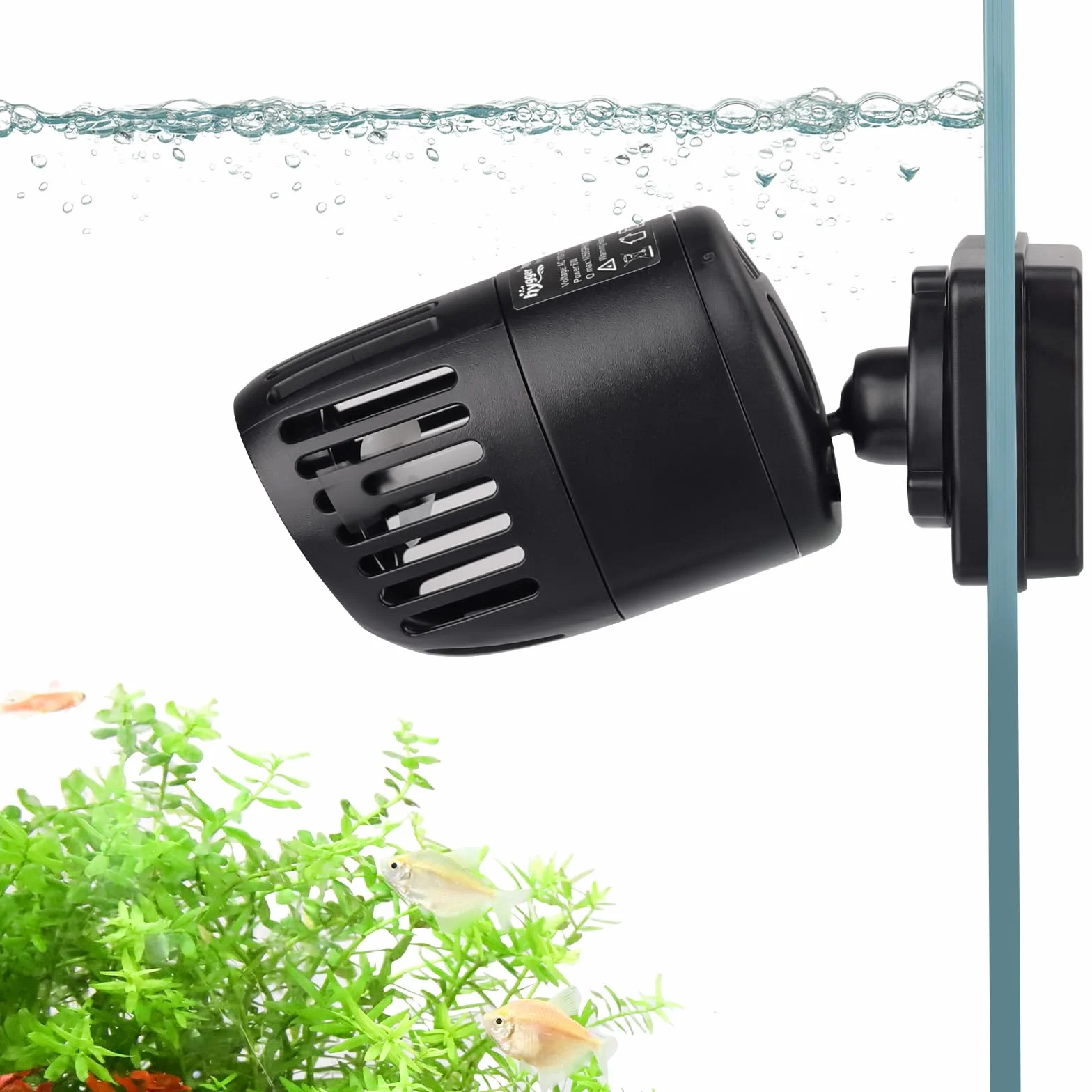hygger 3997LPH Pompe à Vagues pour Aquarium,6W Pompe de Brassage Circulation pour l'eau Silencieuse à 360 Degrés pour Aquariums d'eau Douce et d'eau Salée de 154 à 378L