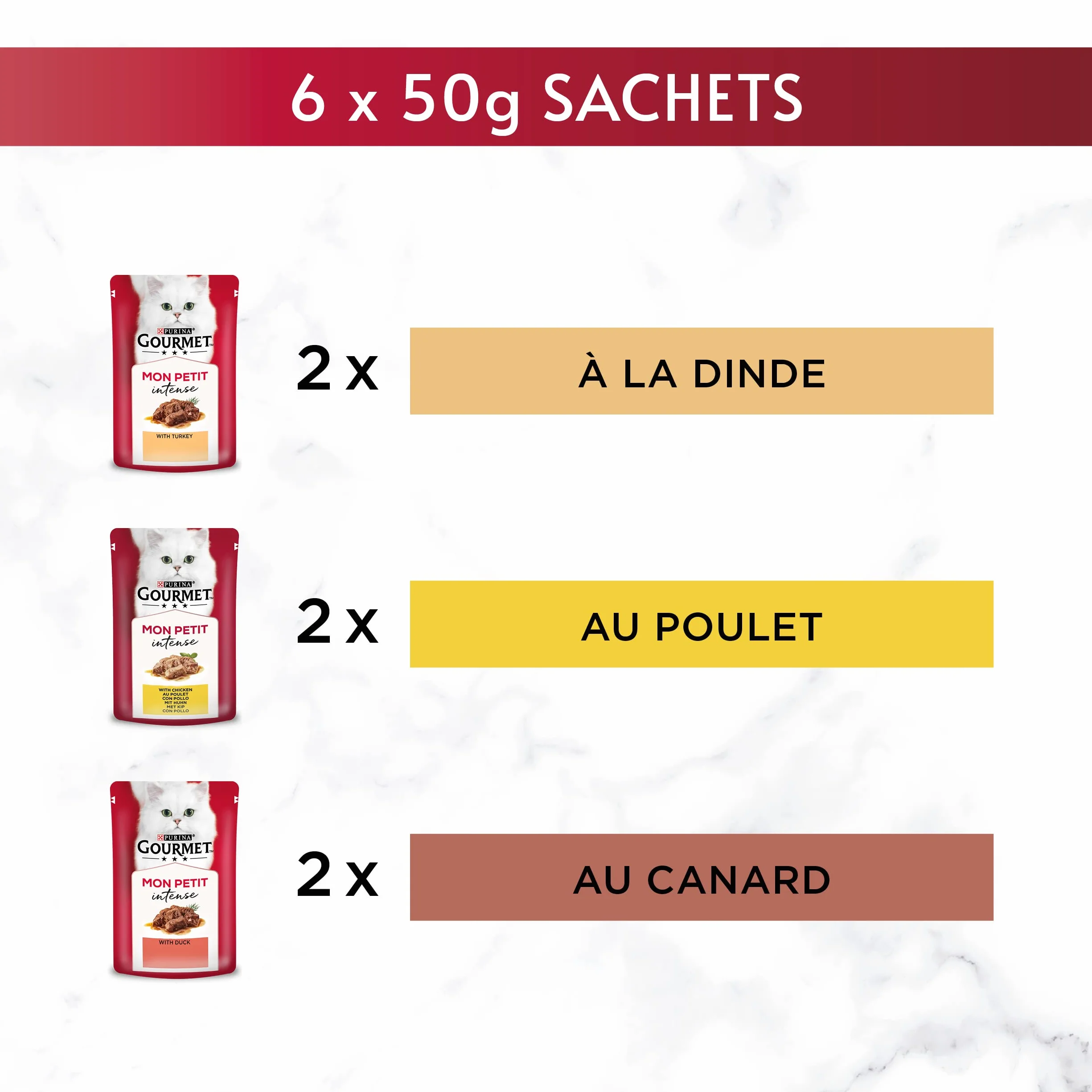 GOURMET Mon Petit Volaille 6x50g