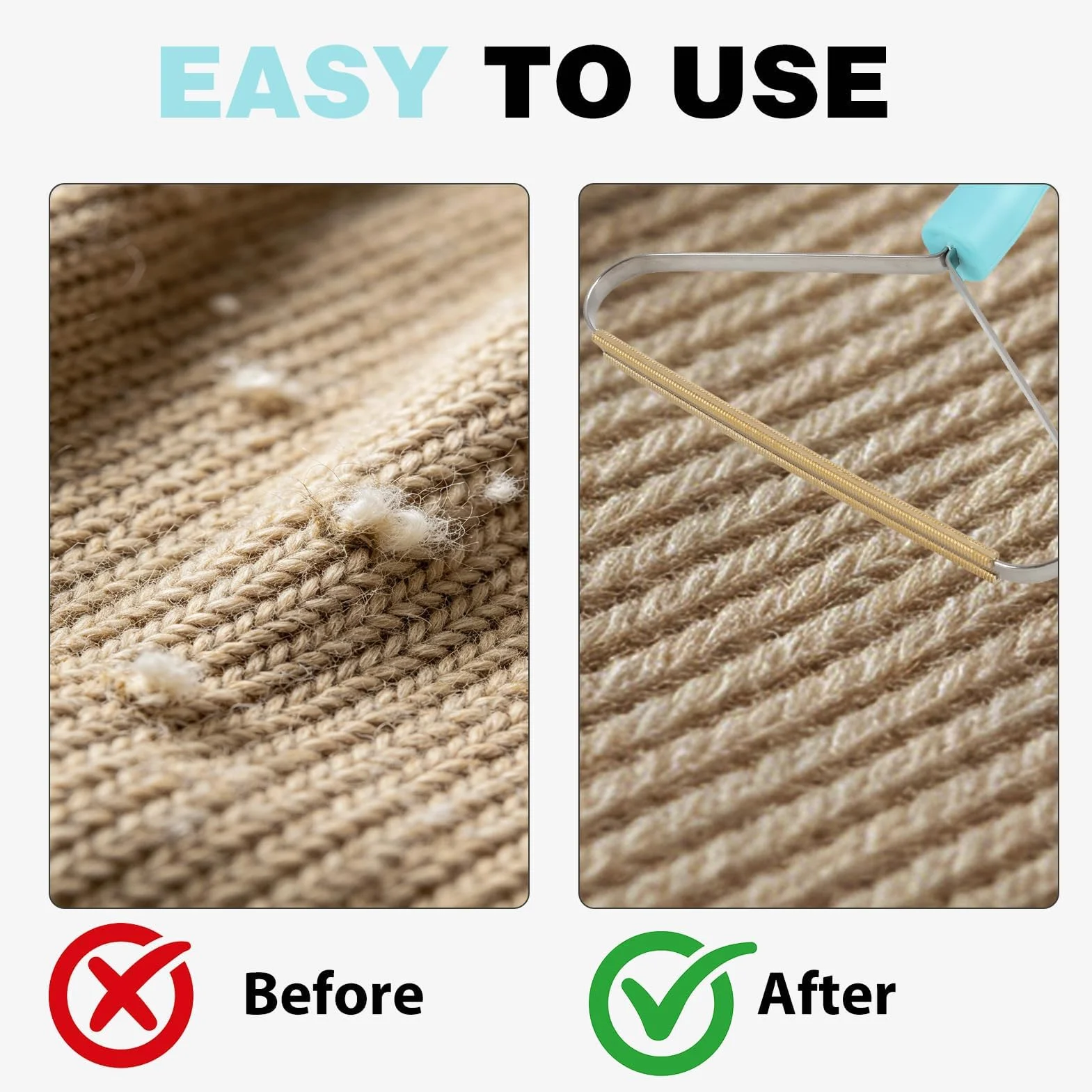 Brosse Éliminatrice de Poils pour Chats et Chiens, Rasoir Anti-Bouloche Manuel, Anti-Poils pour Tapis, Arbres à Chats et Paniers pour Chiens