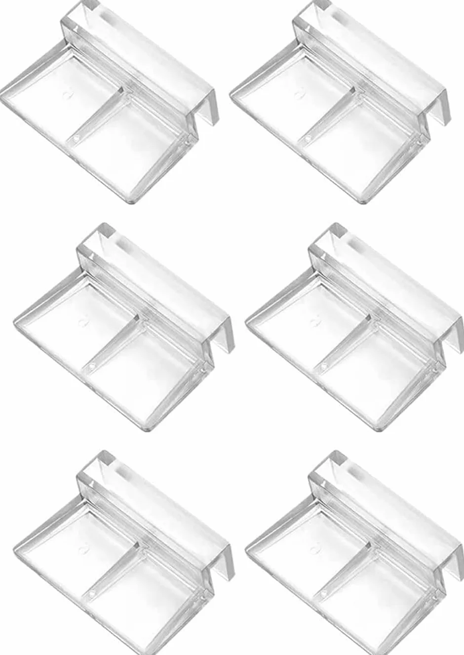 Clips de Couvercle d'Aquarium Acrylique 8mm Lot de 6 Support en Verre