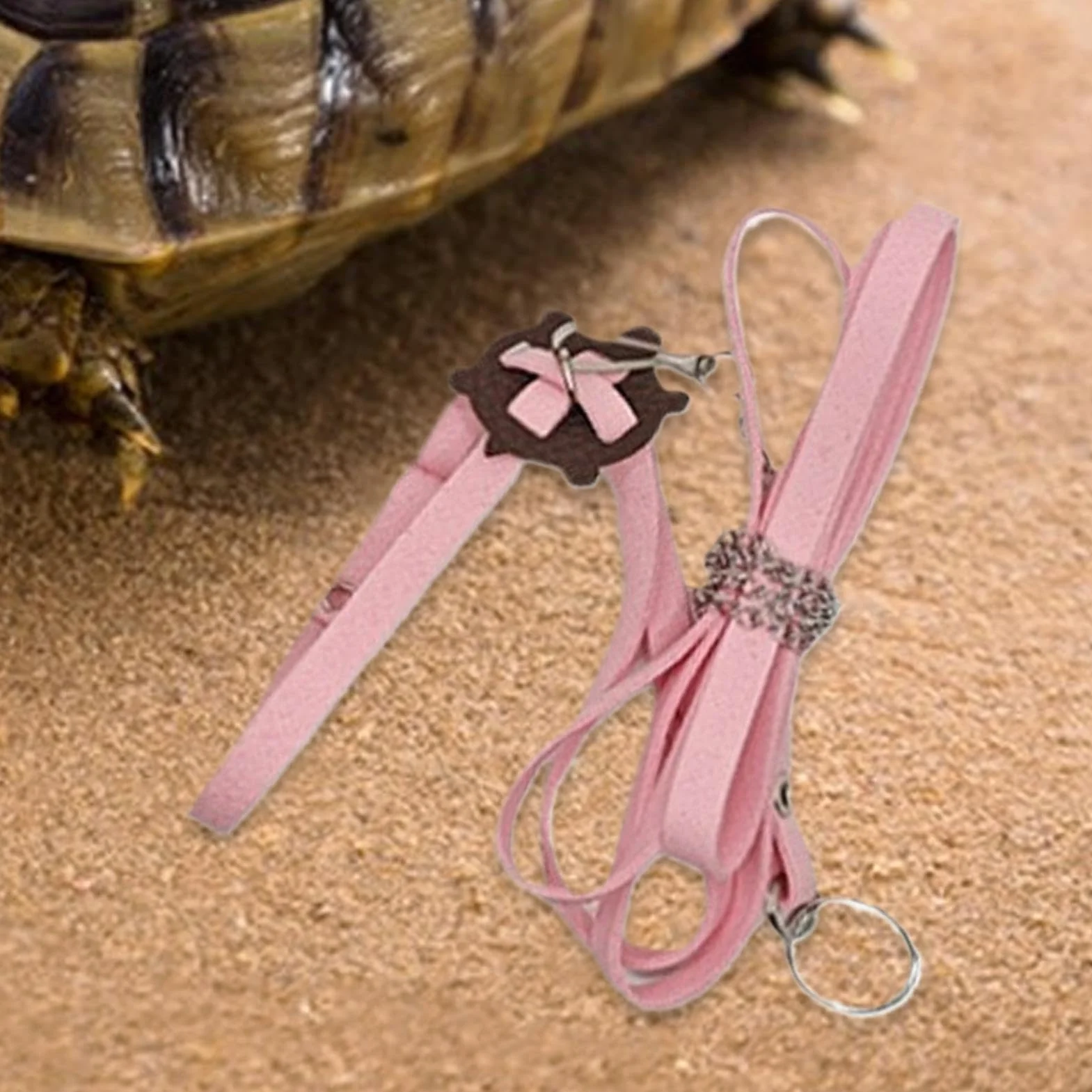Laisses de Coffre de Tortue, Harnais d'extérieur en Cuir PU - Collier de Poitrine Souple