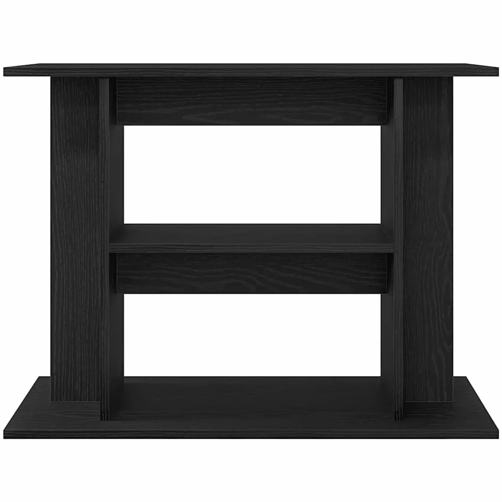 Support pour Aquarium chêne Noir 80x35x60cm Bois d'ingénierie Armoire pour Aquarium
