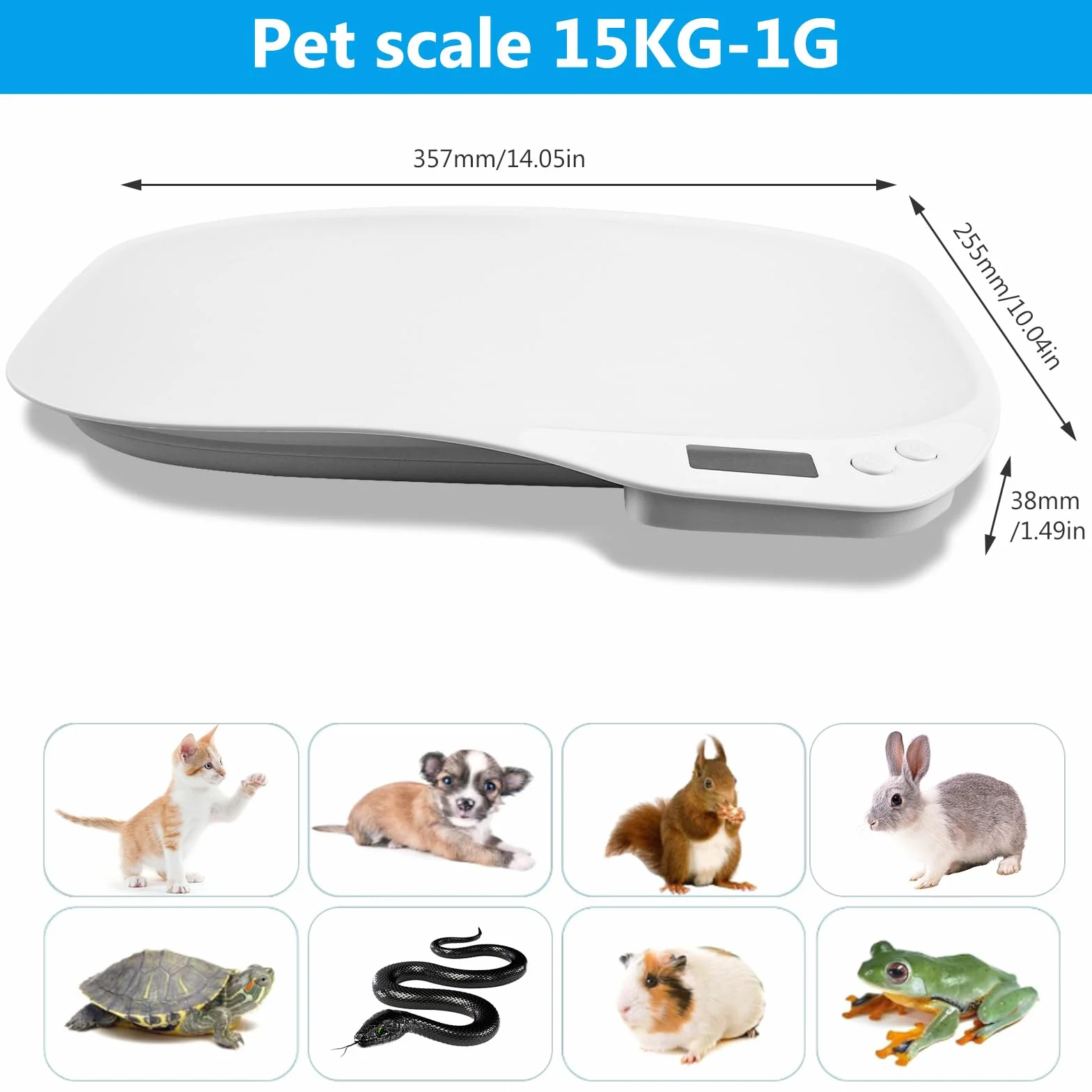 BORDEAG Balance pour Animaux et Pèse-Personne Numérique