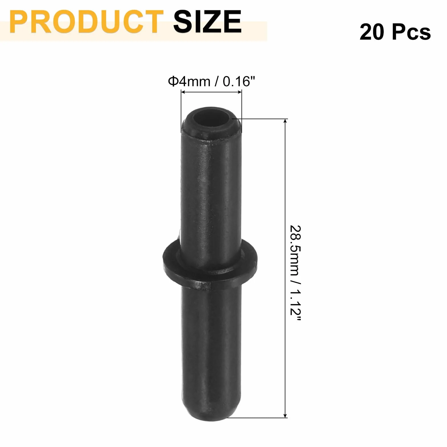 QUARKZMAN 20Pcs Raccord De Valve d'air pour Aquarium, Valves Anti-Retour en Plastique pour Tuyau d'air De 4mm ID pour Bassin Ou Aquarium, Noir