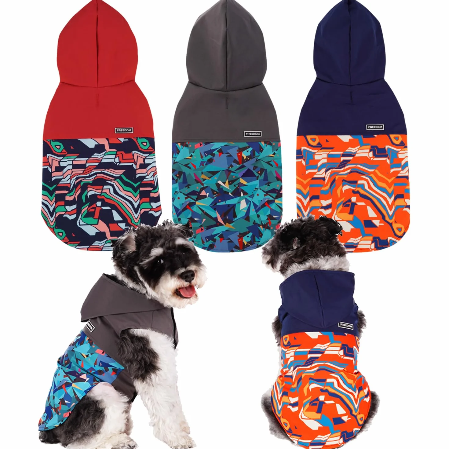 BPS Imperméables pour chiens avec capuche poche polyester XXL Bleu