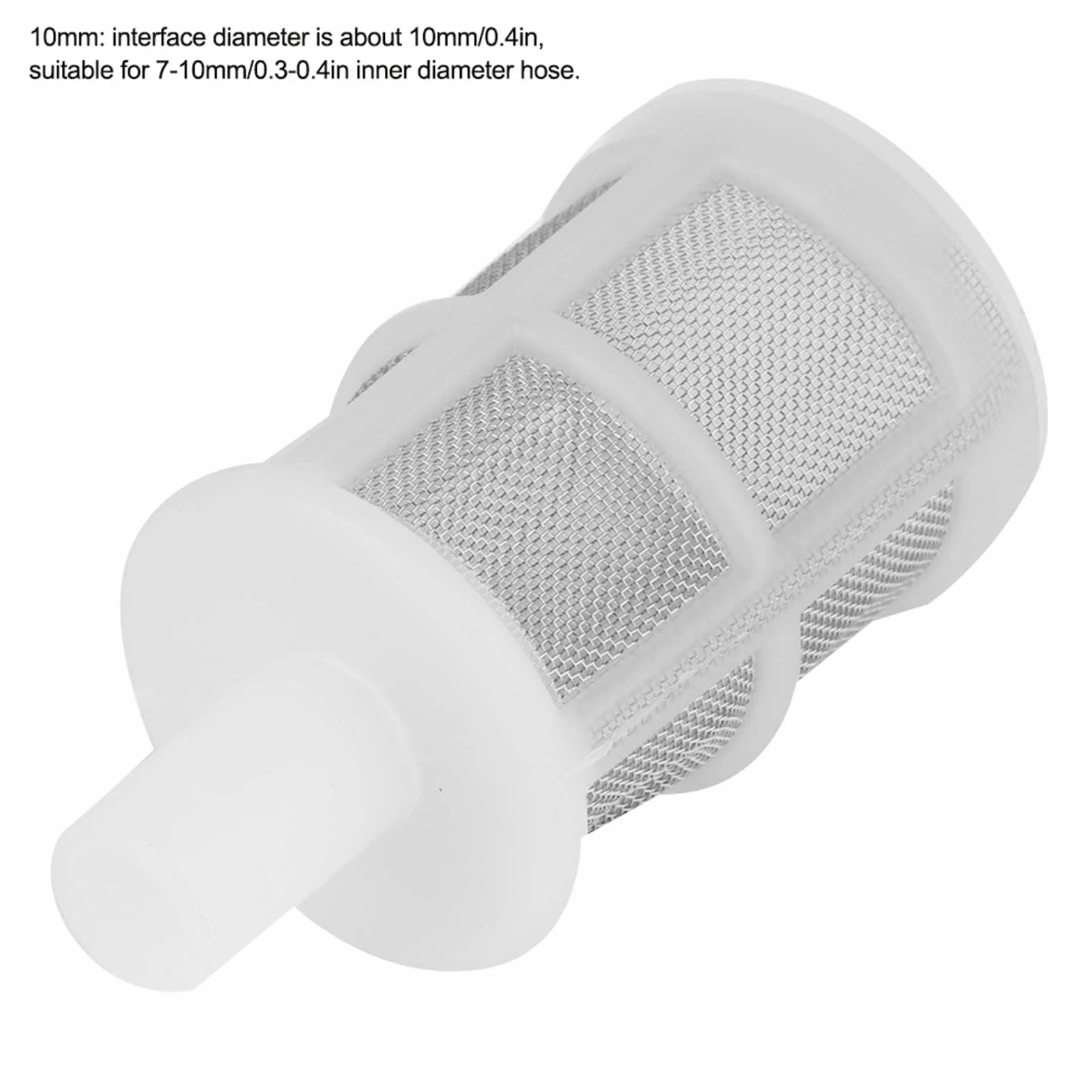 Kit de Filtration pour Pompe à Eau d'Aquarium, 10 Pièces, Crépine et Filtre pour Tuyaux 7mm et 10mm