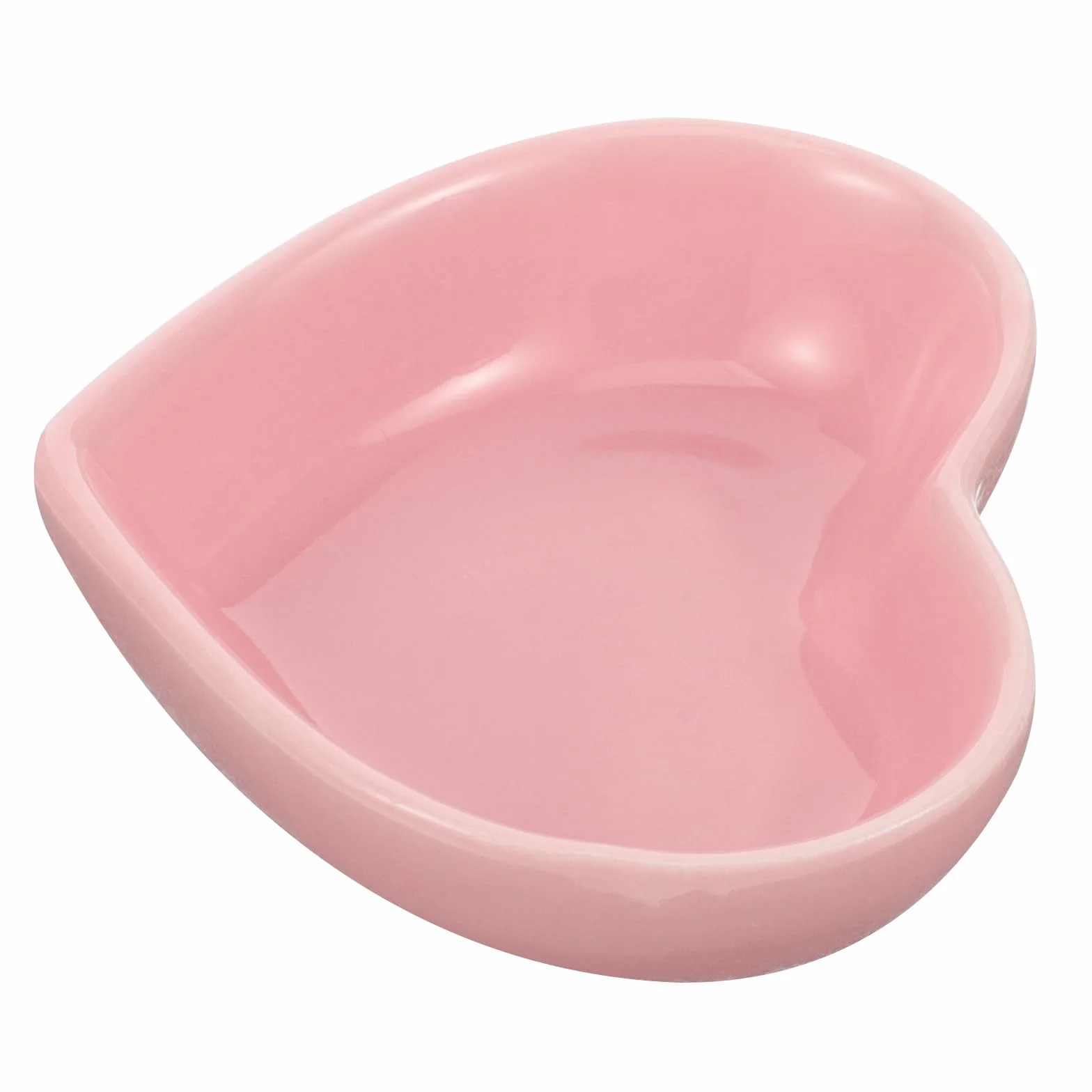 Bol pour Hamster en Céramique Cœur Rose Résistant à l'usure Surface Lisse