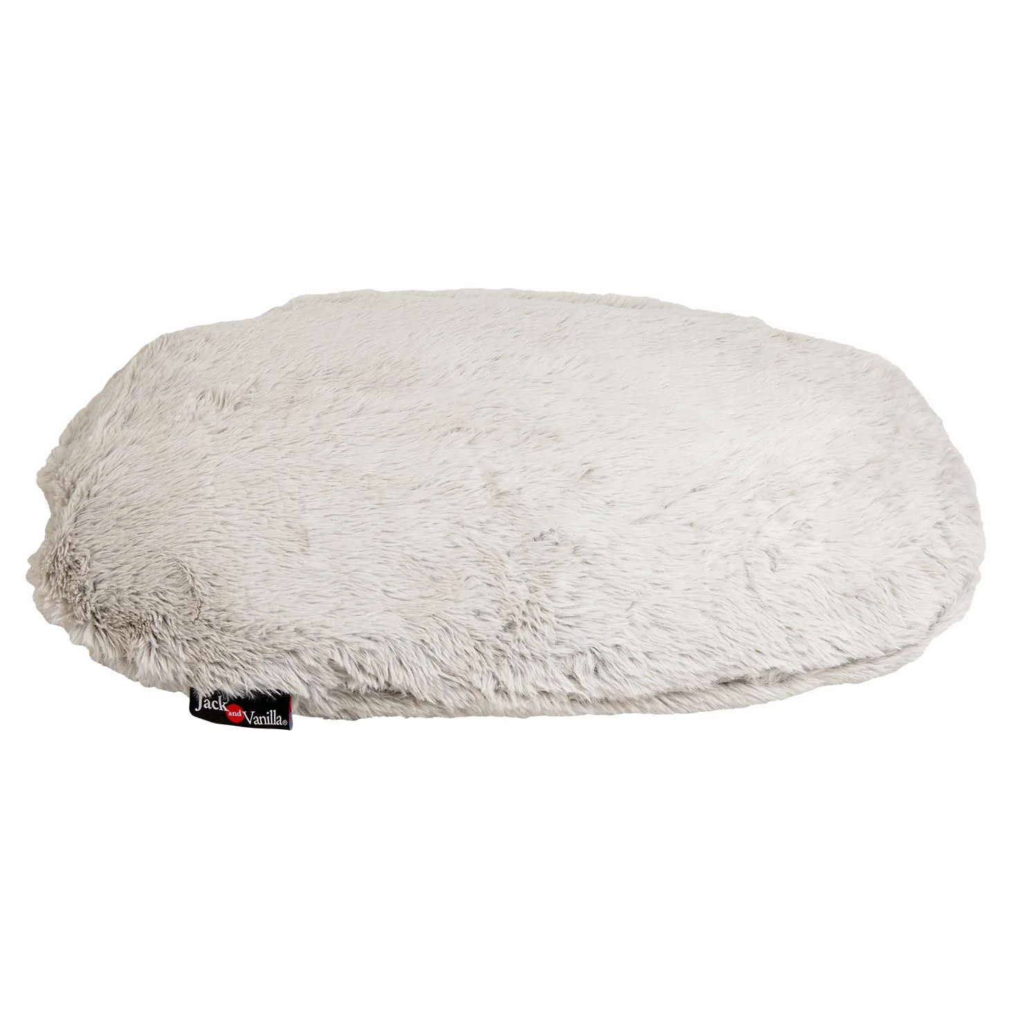 Coussin Ovale pour Chien Jack and Vanilla Modèle Shell Gris Coquille 75 x 50 cm