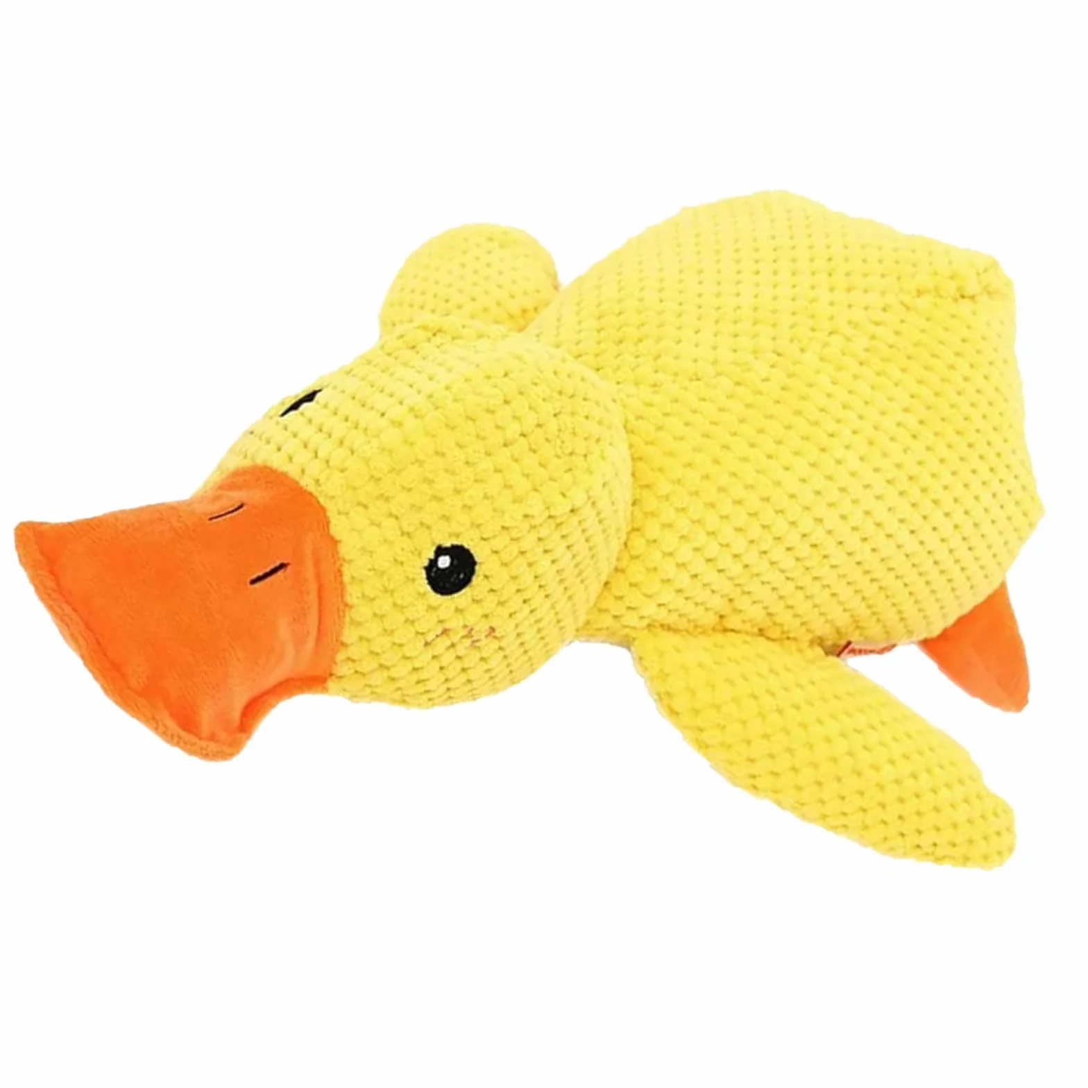 Jouet Canard Anti-Stress pour Chien, Sonore en Peluche, Calmant et Interactif