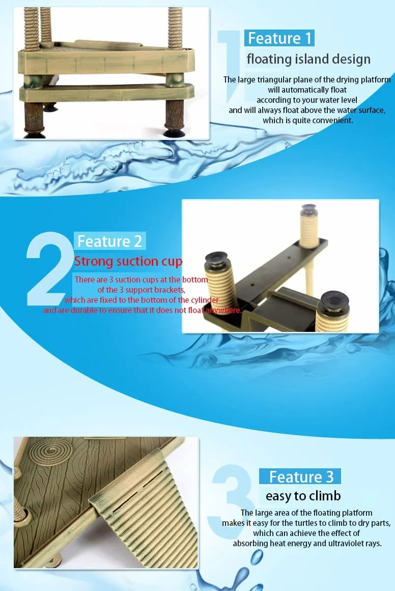 Plateforme tortue aquatique, Turtle Sunbathing Platform SIZE L