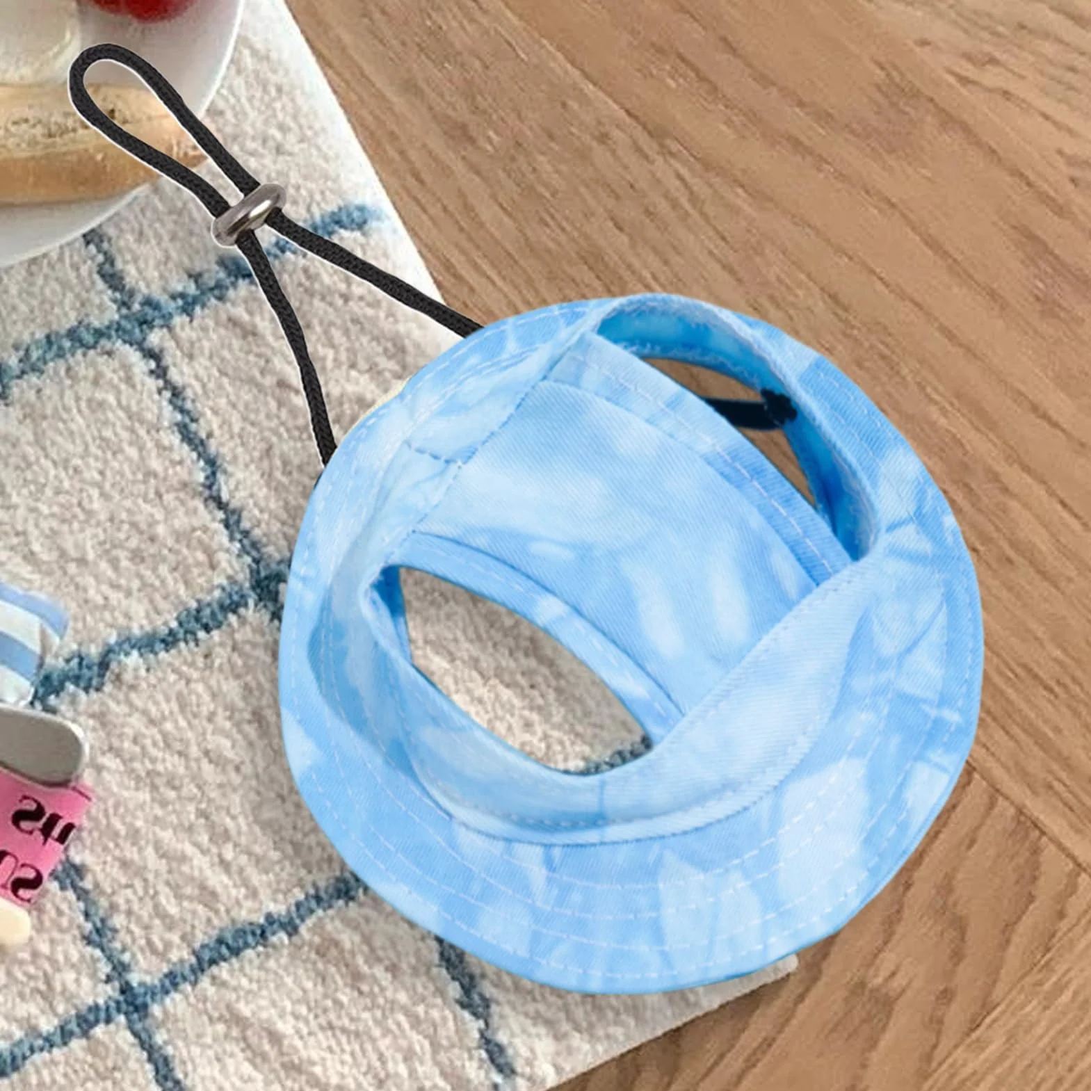 Casquette Baseball Protection Solaire Chat avec Trous Oreilles, Visière Douce pour Chaton et Chiot