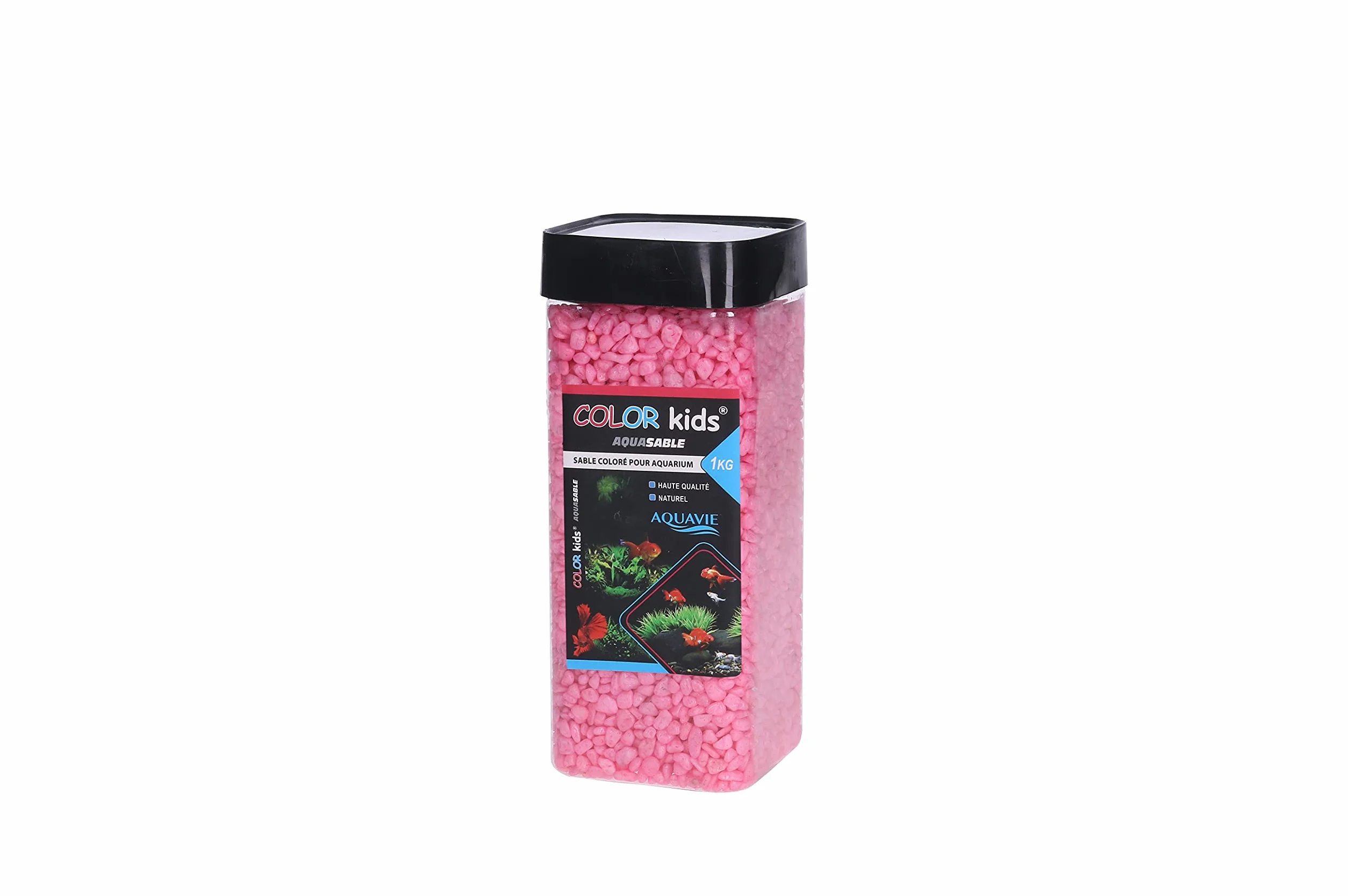 Aquavie Aquasable Color Kids Sable Coloré pour Aquarium Rose 1kg
