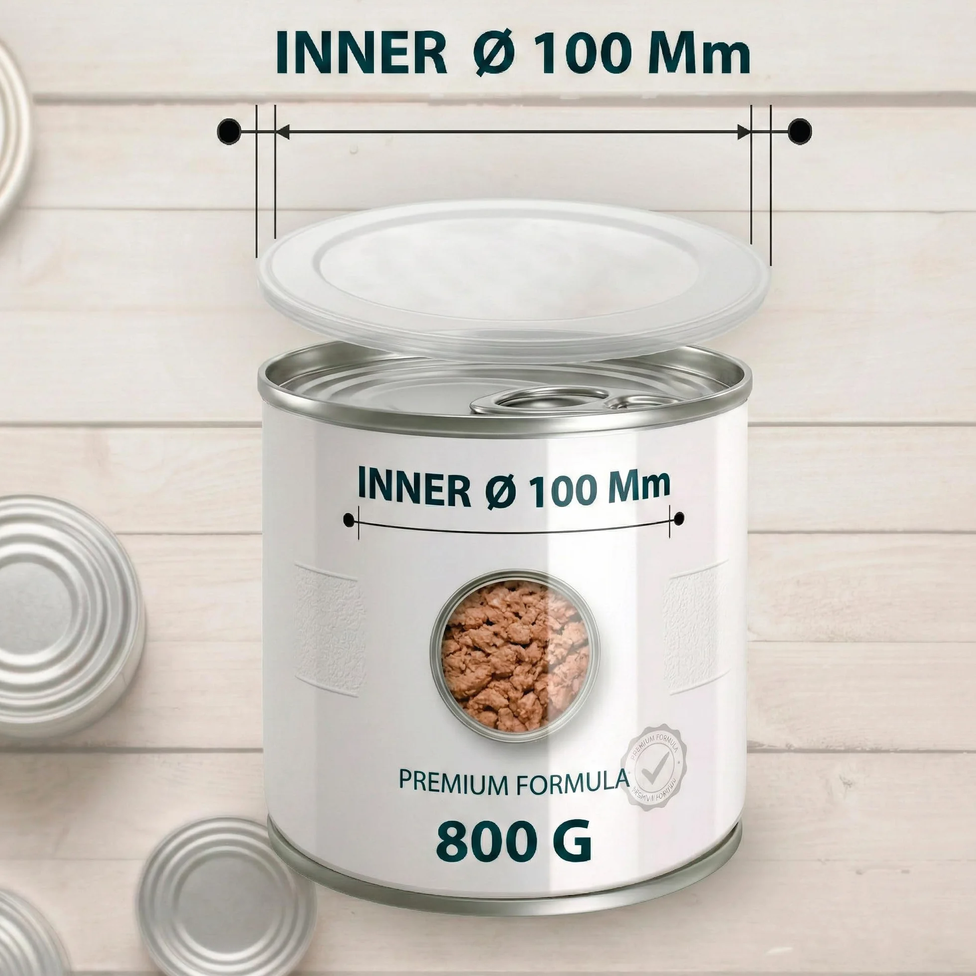8 Couvercle Boîte de Conserve Pour Chien 800 Grs, Bouchon Canette pour Chat, Couvercles Plastiques Conserve, Capuchon Boite Conserve, Couvercle Reutilisable Rangement Conservation 8 PCS