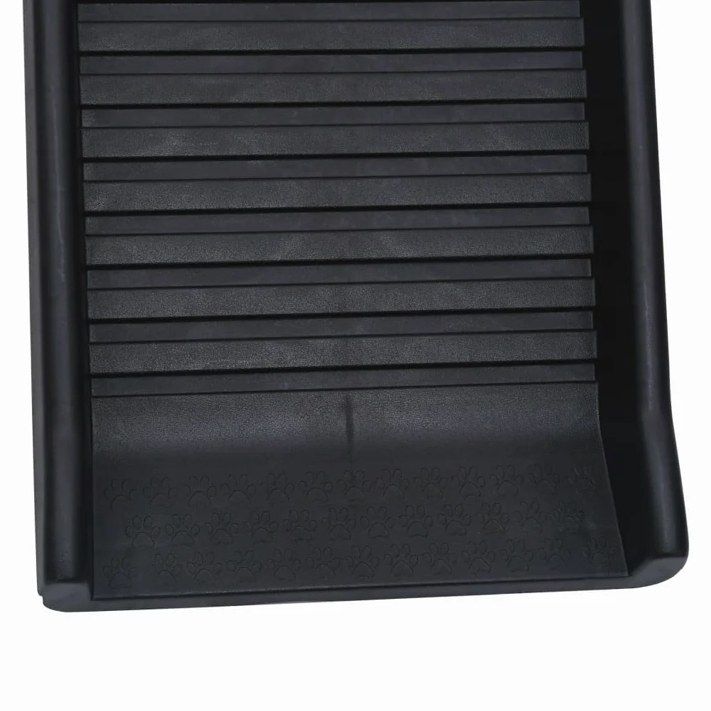 Rampe de Voiture Pliable pour Chiens Noir en polypropylène 155,5x40x15,5 cm légère Portable antidérapante pour Animaux âgés blessés arthrose Aide accès Voiture SUV Camping-Car