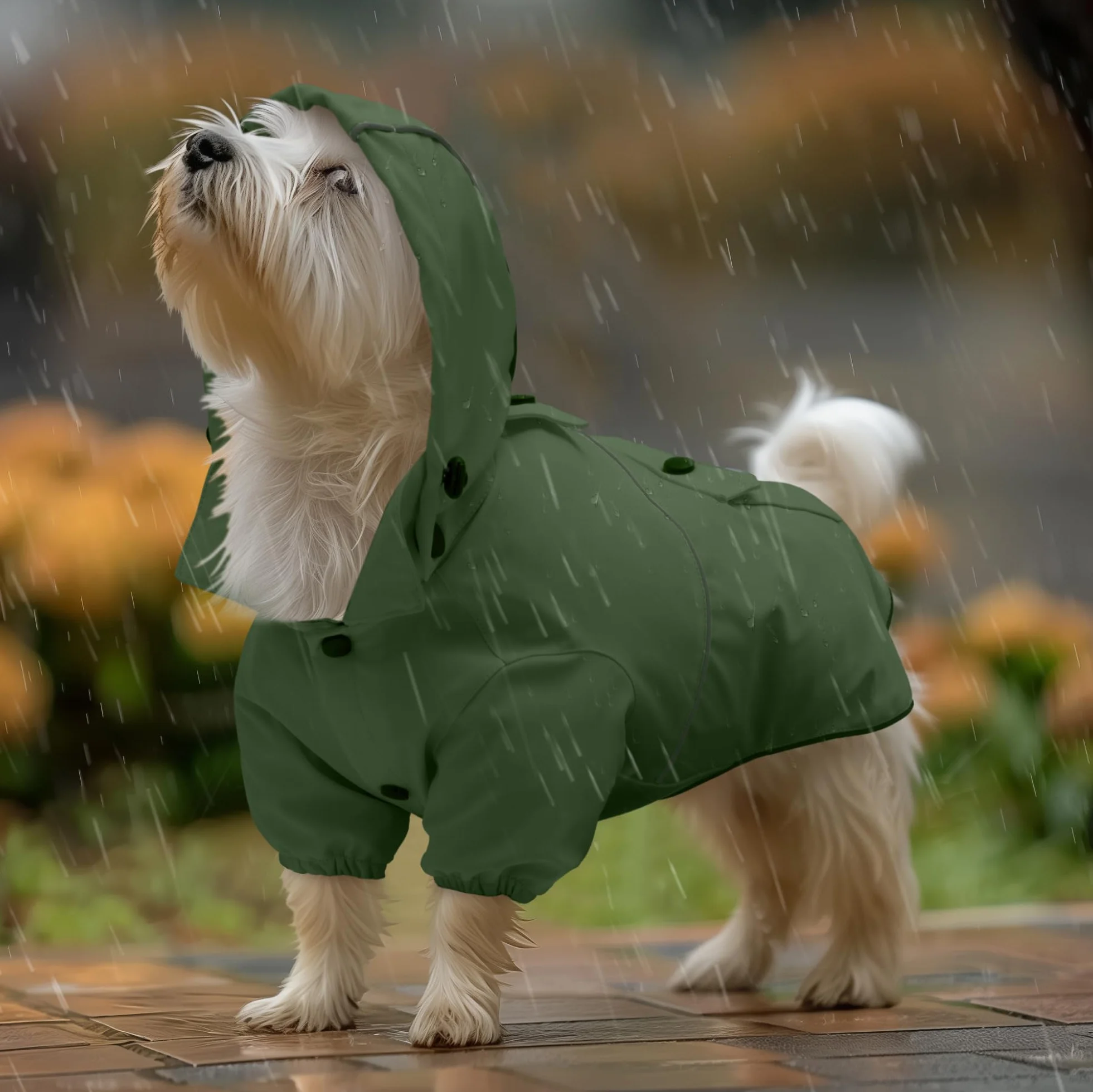 Navaris Manteau Impermeable pour Chien XS-XL Veste Cire Protection