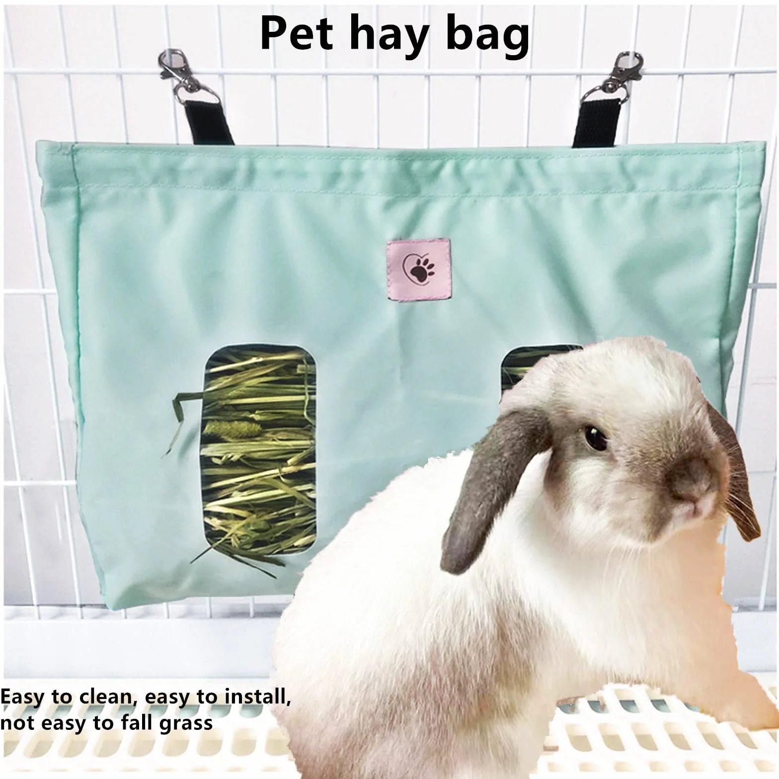 Sac à Foin pour Lapin Cochon d'Inde Chinchilla Vert
