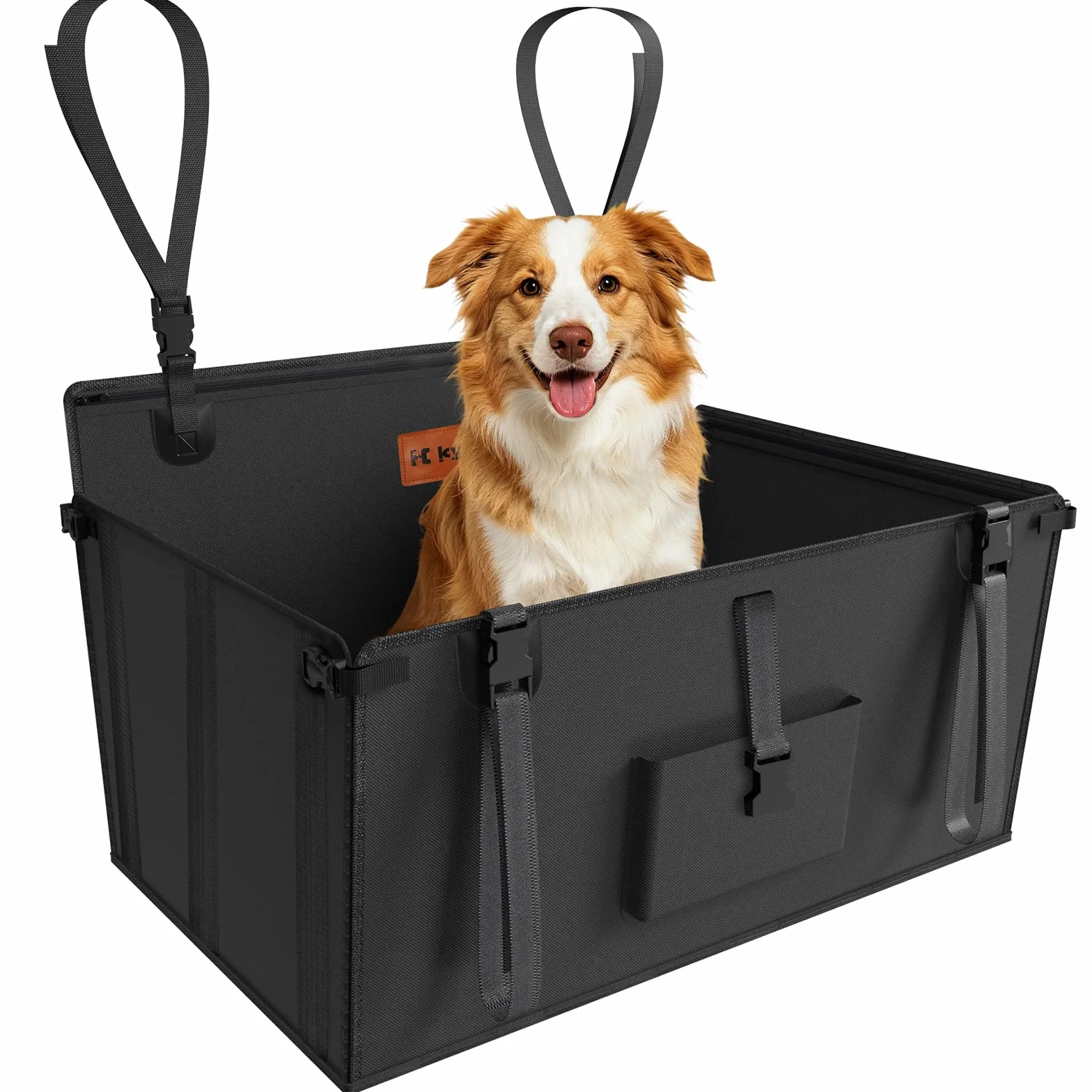 KYG Siège Auto pour Chien Imperméable Antidérapant Panier Voiture Transport Pet Taille Moyenne Grande
