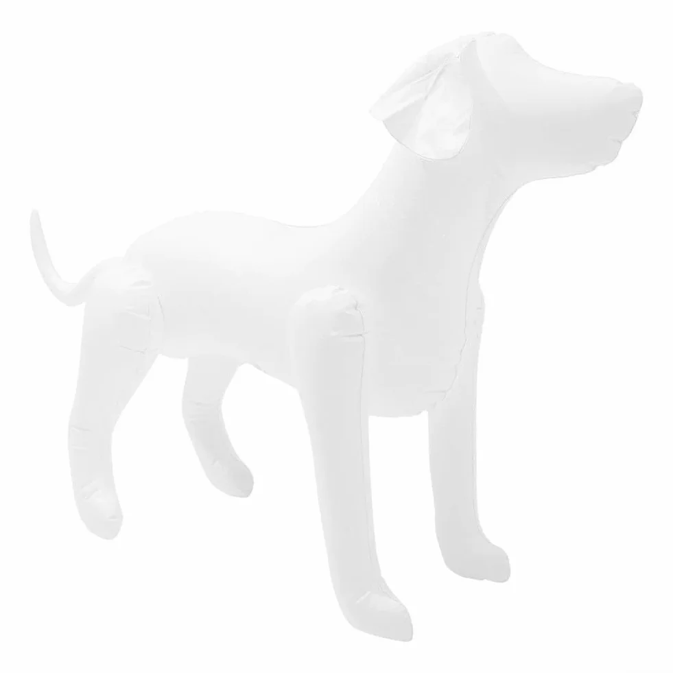 Mannequin Gonflable PVC Animaux de Compagnie Pieds réglables Présentation Vêtements Blanc