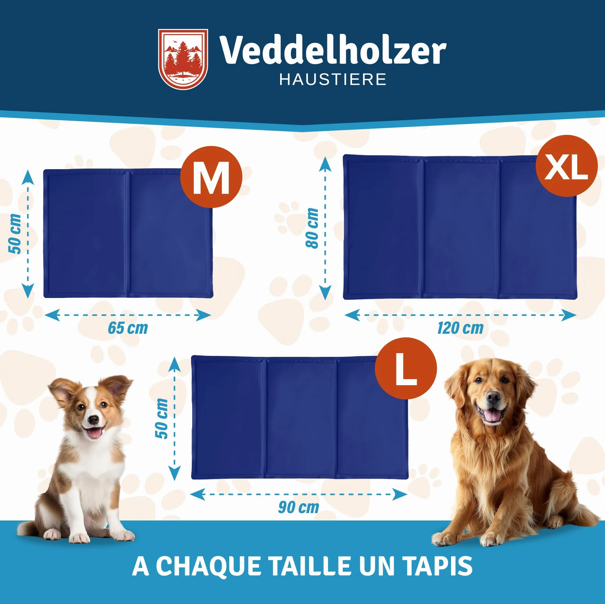 Tapis rafraîchissant pour chien extra épais, auto-refroidissant, résistant aux rayures