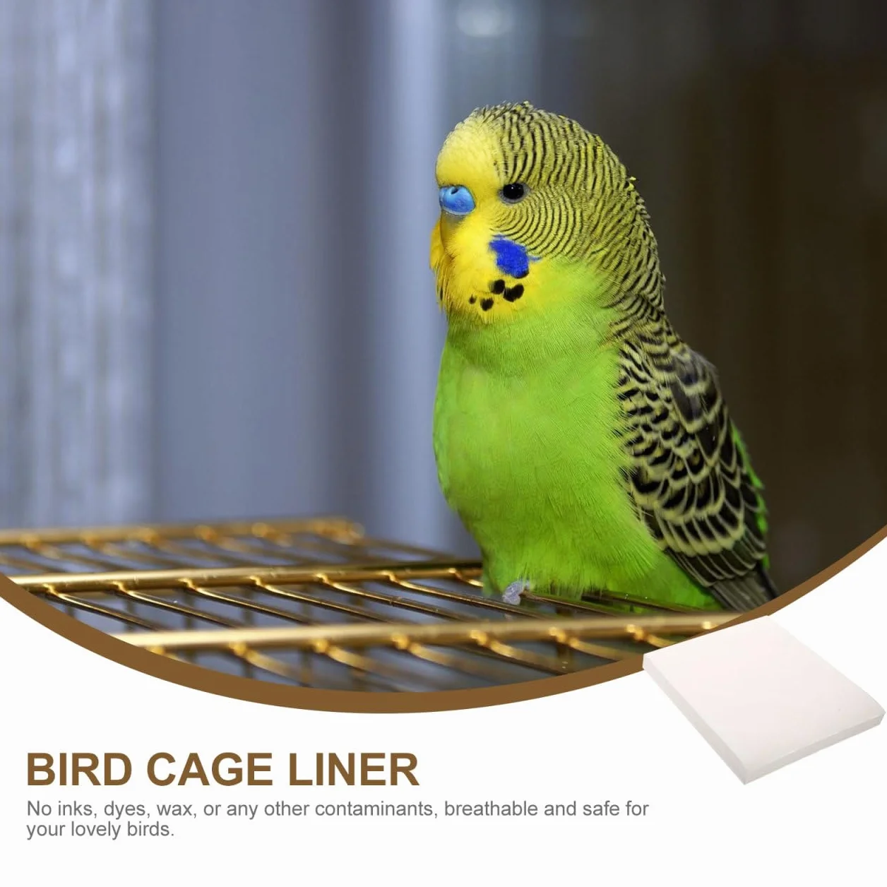 Doublure De Cage Oiseau Absorbante Non Tissé 13.78x9.84In Jetable Tapis Hygiénique pour Perroquet