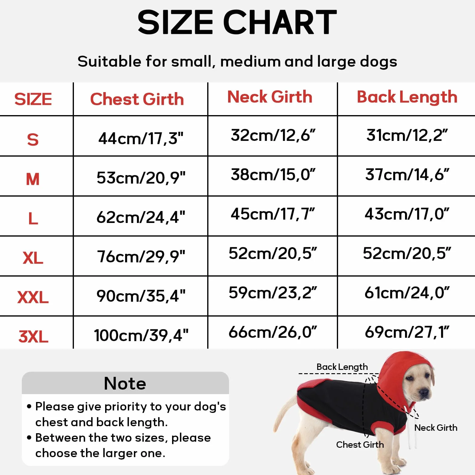 Sweats à Capuche pour Chiens sans Manches en Coton Pull Chien Rouge