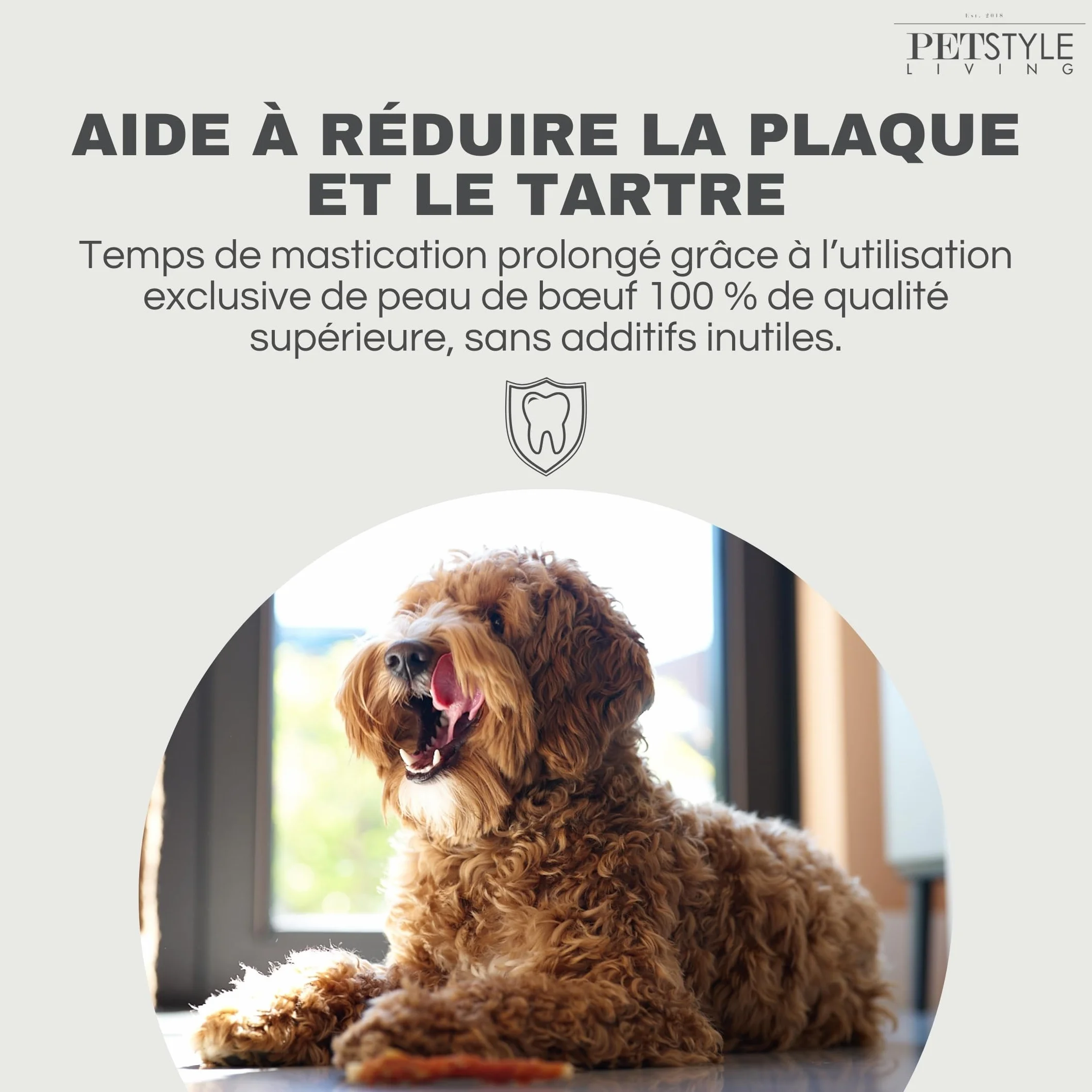 Bâtonnets à Mâcher au Poulet pour Chien 12,5cm 100 Pièces
