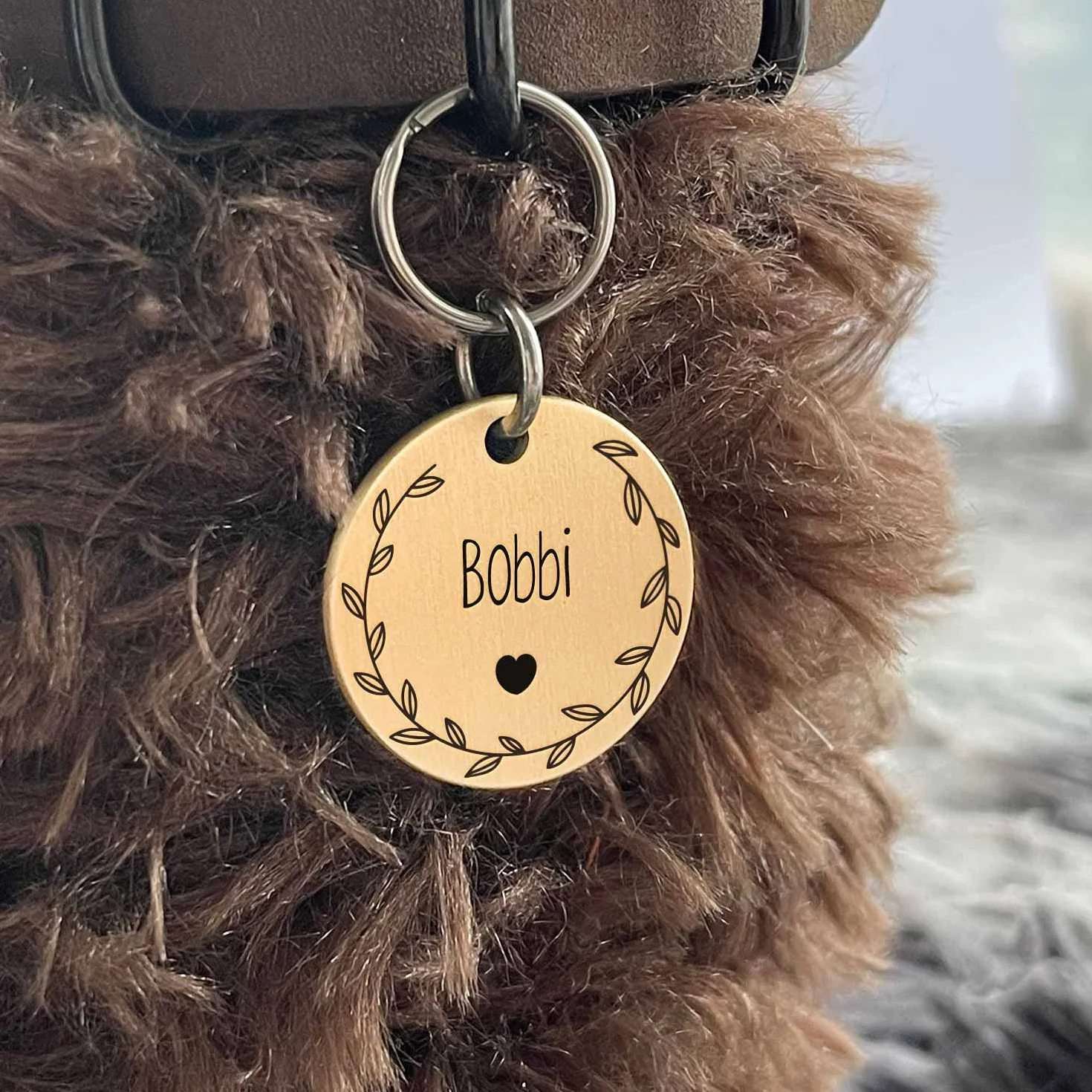 Style Corolla Élégance Médaille Chiens Chat en Acier Chirurgical 316, Gravure Profonde, Polissage des Bords, Double Face - Met en Valeur l'Élégance de Votre Chat