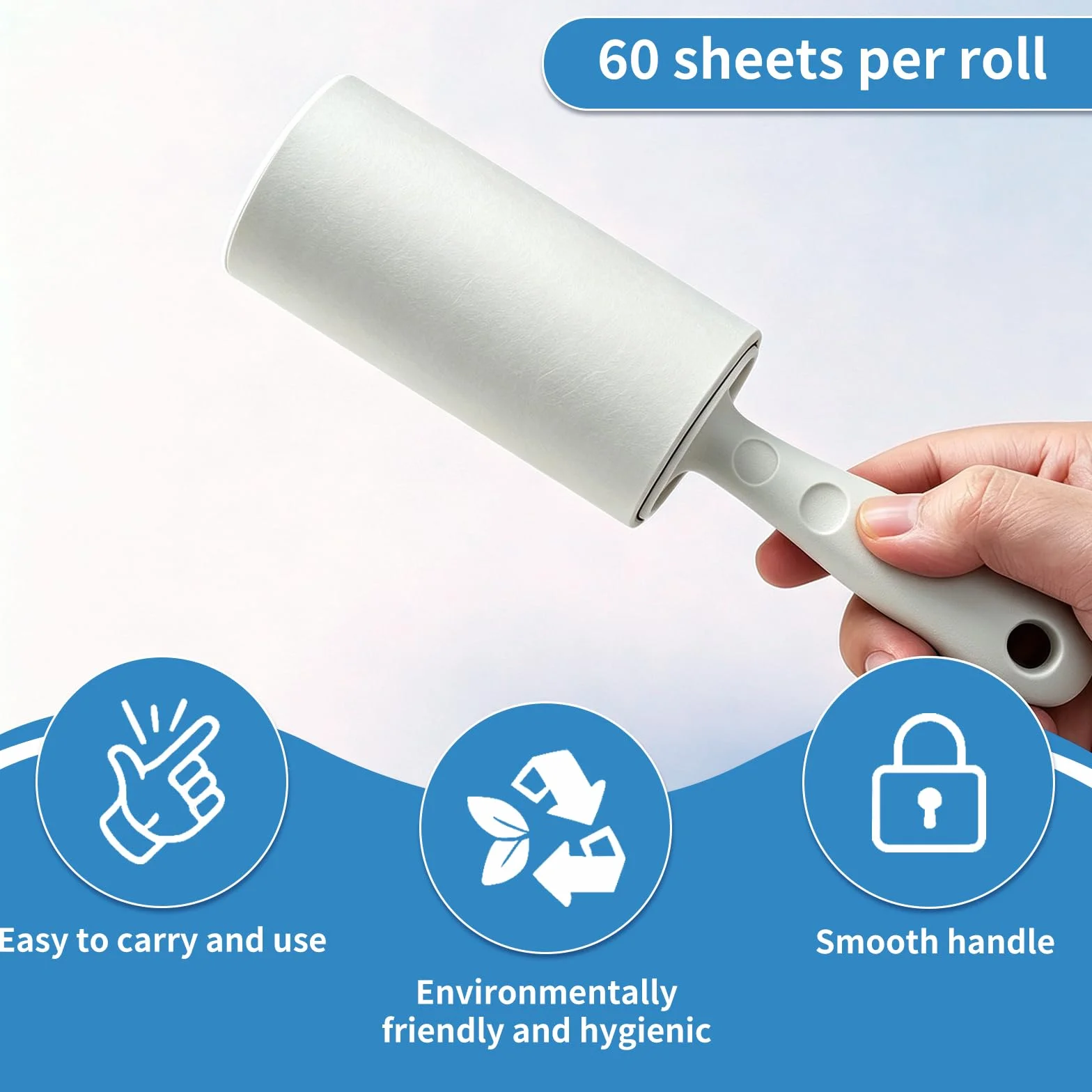 Rouleau Poils Animaux 12 Rouleaux 720 Feuilles Brosse Collante Poils Chat Chien Vêtements Canapé