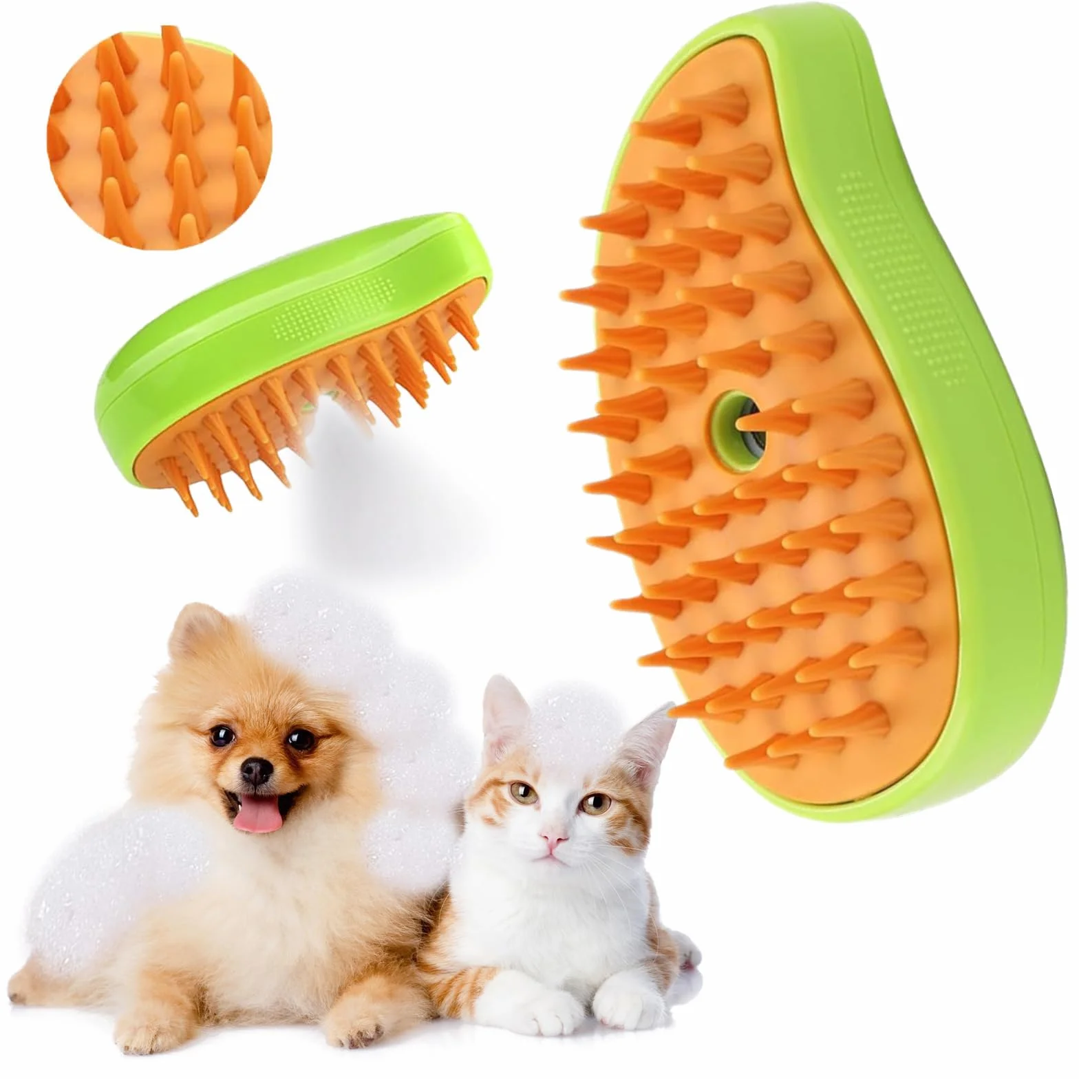 Brosse Vapeur 3 En 1 Peigne De Massage En Spray Pour Chats