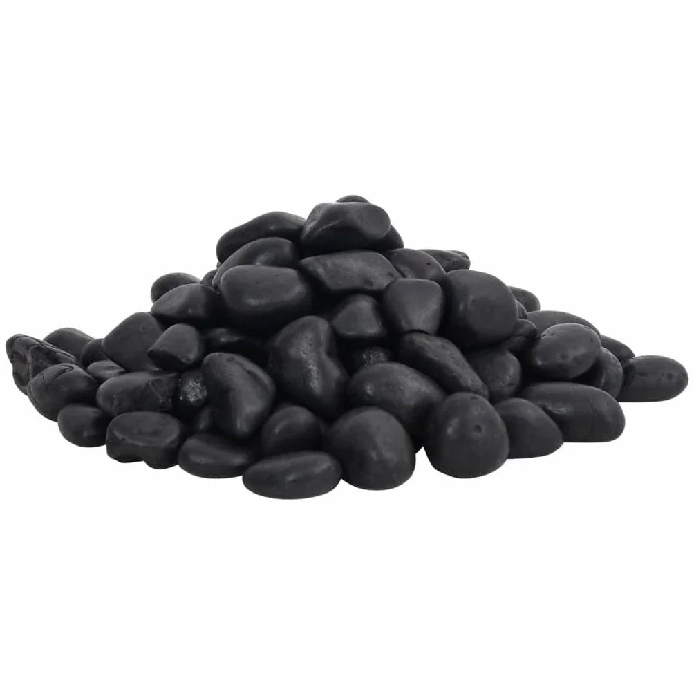 Générique Galets polis 10 kg Noir 2-5 cm Décorations pour Aquariums,155327