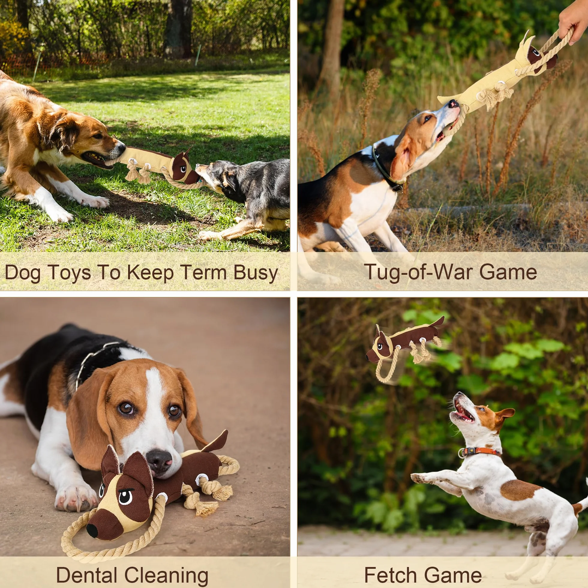Iokheira Jouets pour Chiens à Couinement en Forme de Bouledogue Peluche Interactif Petite et Moyenne Taille