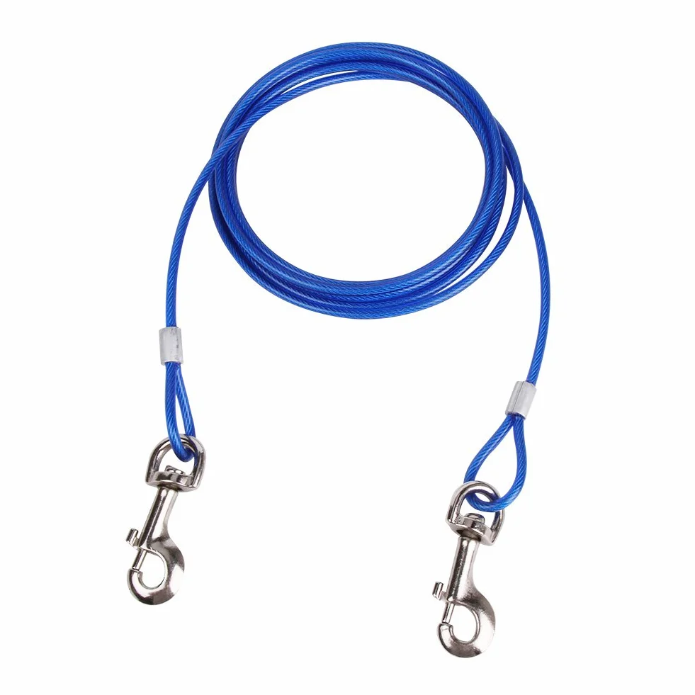 Câble Attache Chien Piquet Acier Inoxydable 3M 5M 10M 360° Laisse Spirale Extérieur Jardin Camping Alliage Zinc Pas Rouille