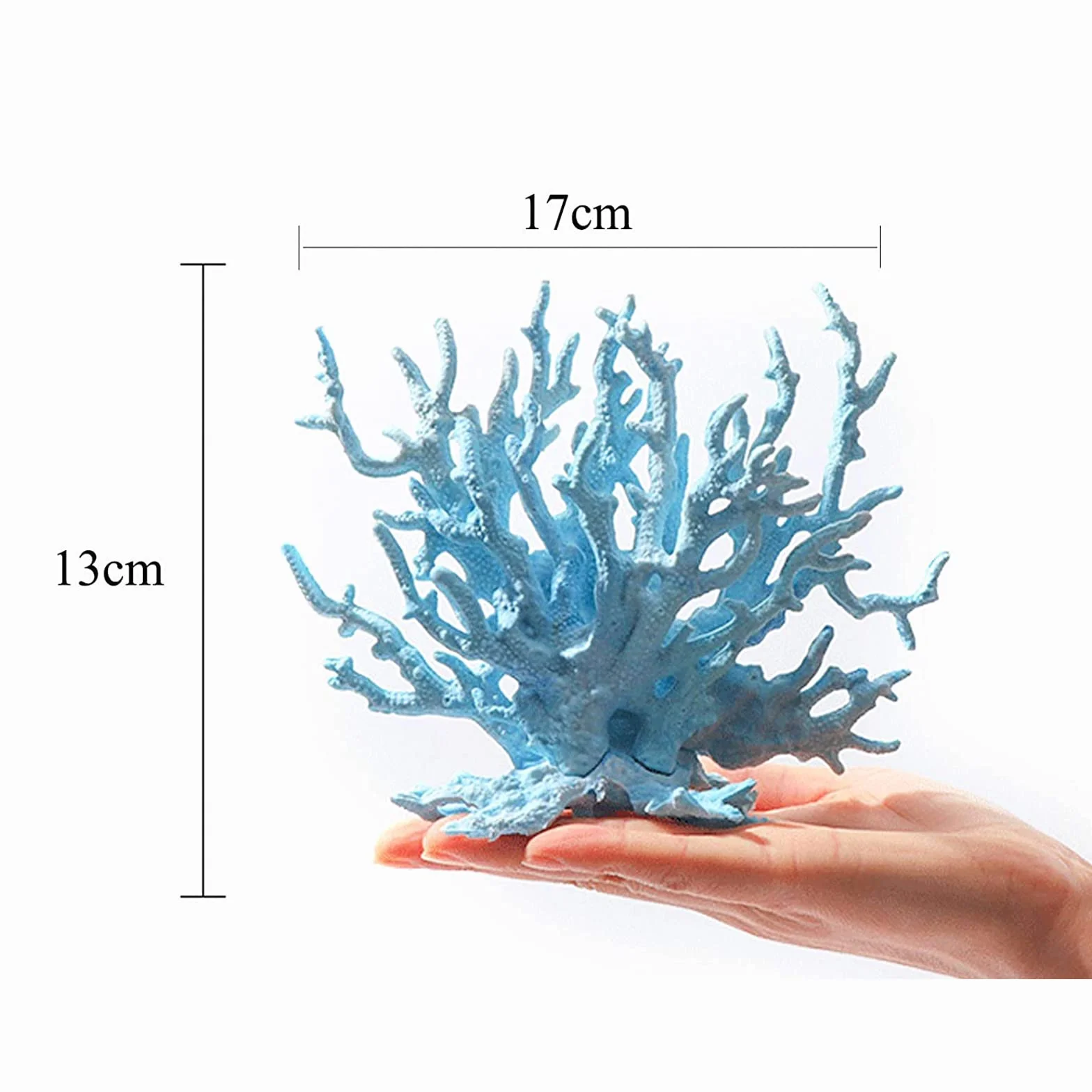 Lot de 2 coraux artificiels pour aquarium - Décoration en plastique - Ornements