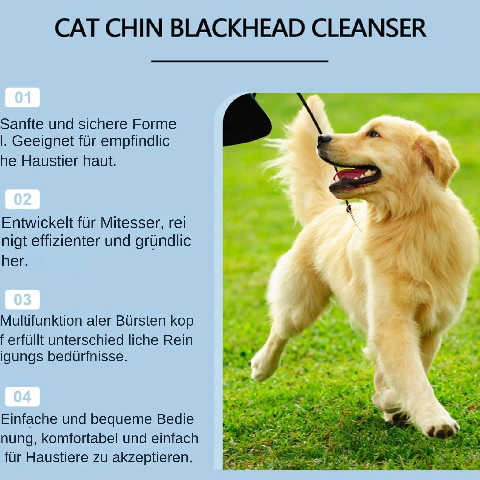 Crème pour l'acné de chat 30 g Kit de soins pour le menton avec brosse de nettoyage